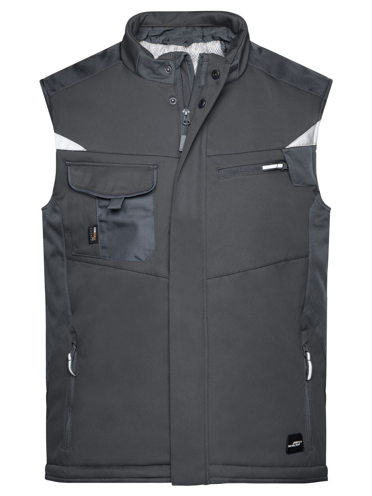 Craftsmen Softshell Vest - Strong Herren – Daiber – Farbe black/black – individuell veredelbar