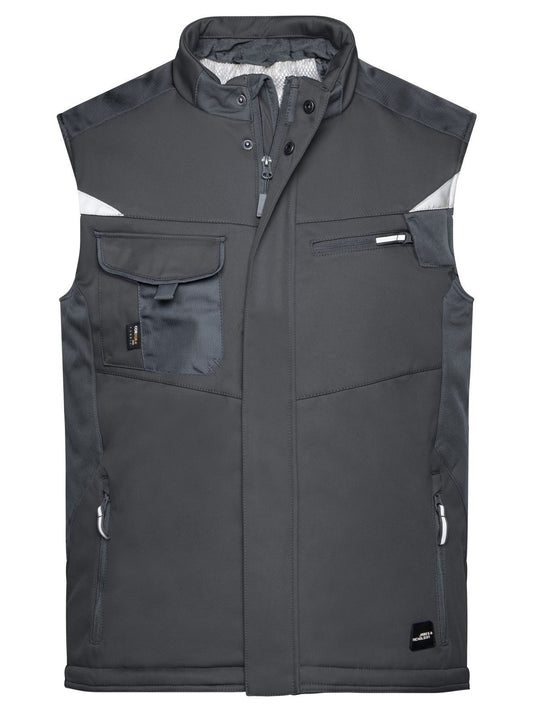 Craftsmen Softshell Vest - Strong Herren – Daiber – Farbe black/black – individuell veredelbar