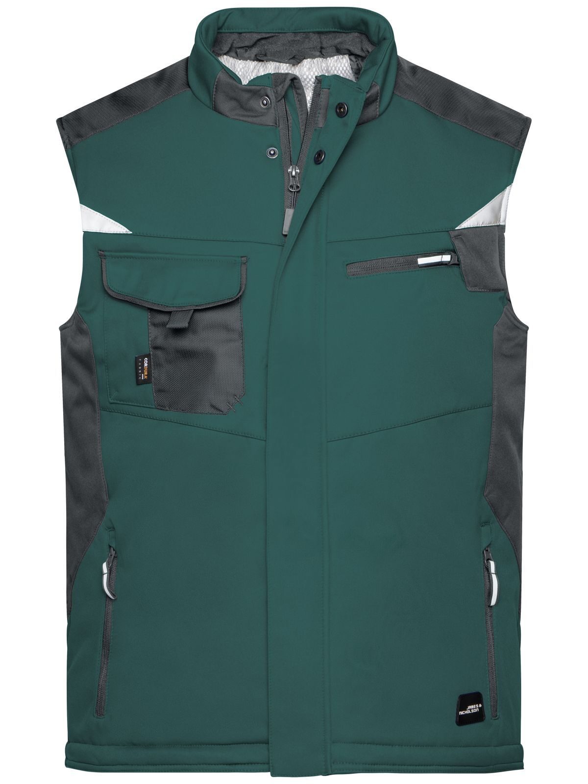 Craftsmen Softshell Vest - Strong Herren – Daiber – Farbe dark-green/black – individuell veredelbar