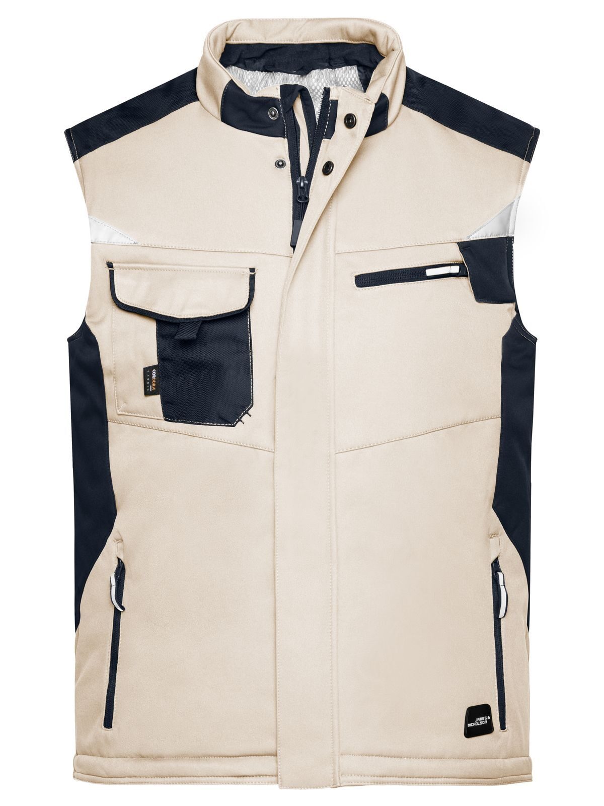 Craftsmen Softshell Vest - Strong Herren – Daiber – Farbe stone/black – individuell veredelbar