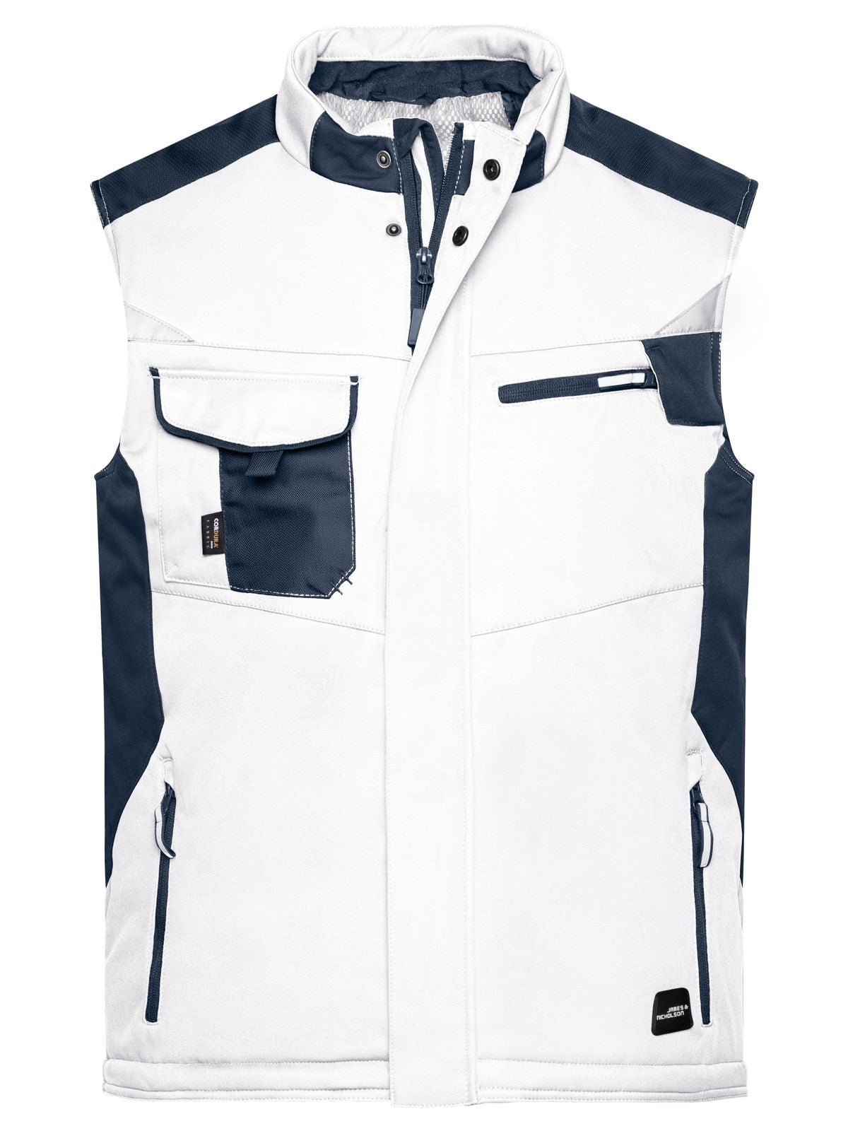 Craftsmen Softshell Vest - Strong Herren – Daiber – Farbe white/carbon – individuell veredelbar