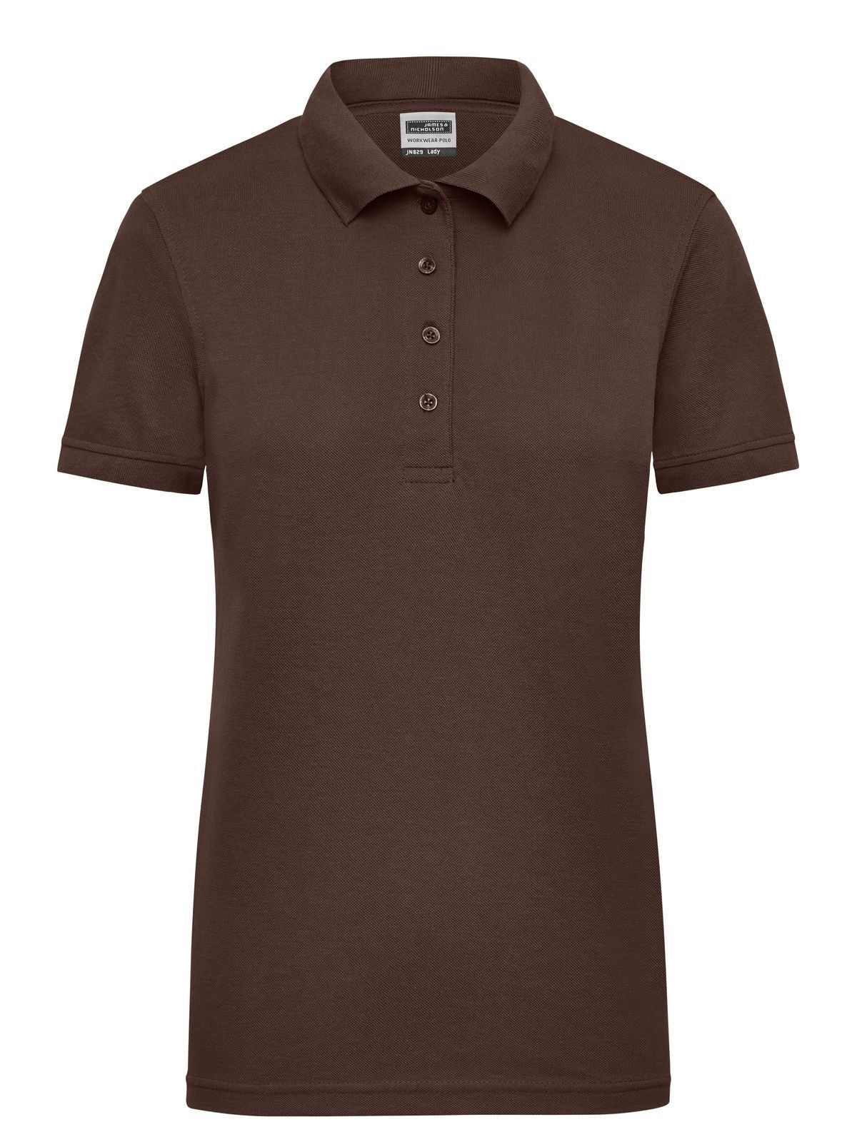 Ladies' Workwear Polo Damen Poloshirt – Daiber – Farbe Braun – individuell veredelbar