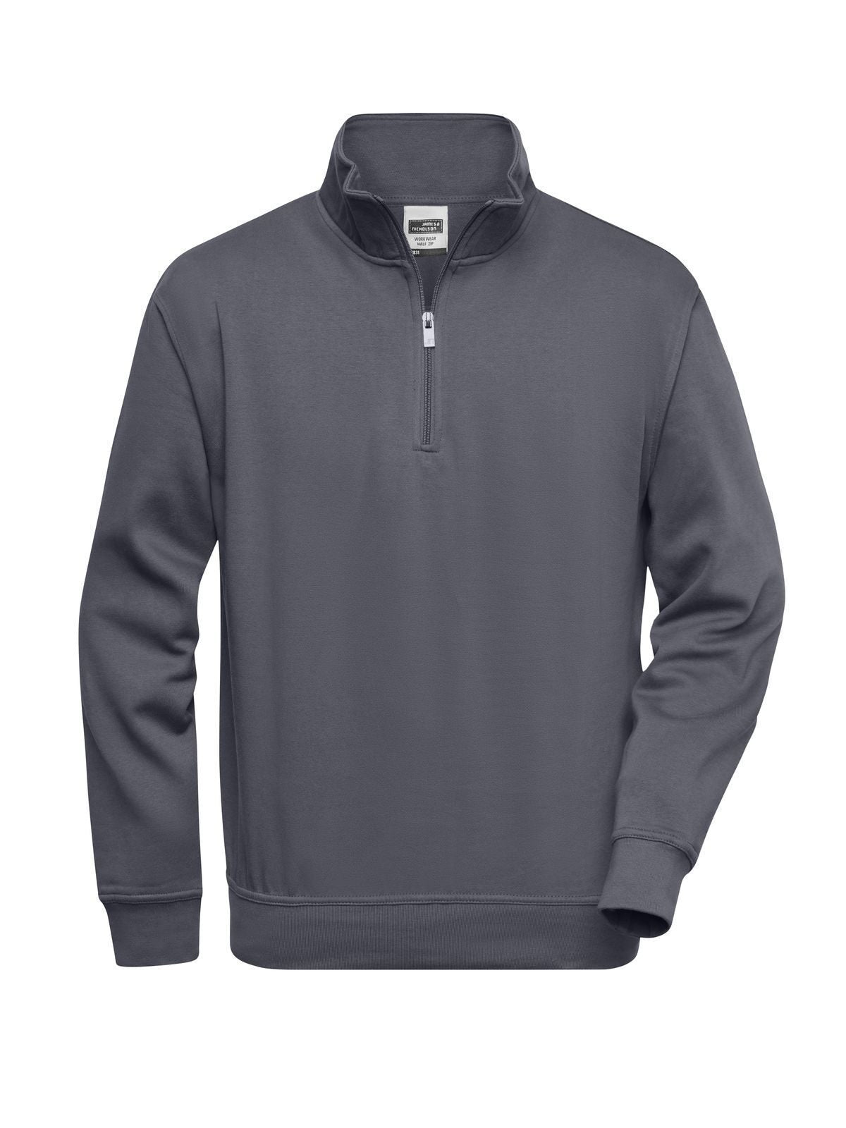 Workwear Half Zip Sweat Herren Sweatshirt / Hoodie – Daiber – Farbe carbon – individuell veredelbar