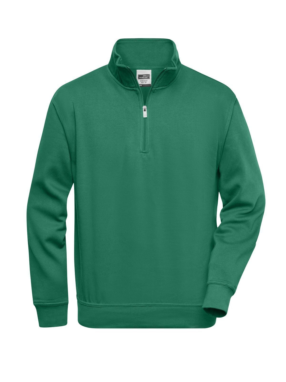 Workwear Half Zip Sweat Herren Sweatshirt / Hoodie – Daiber – Farbe dark-green – individuell veredelbar