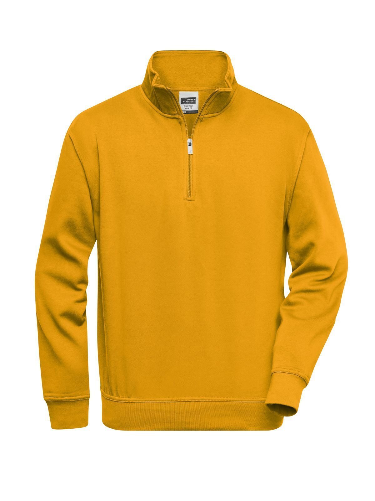Workwear Half Zip Sweat Herren Sweatshirt / Hoodie – Daiber – Farbe gold-yellow – individuell veredelbar