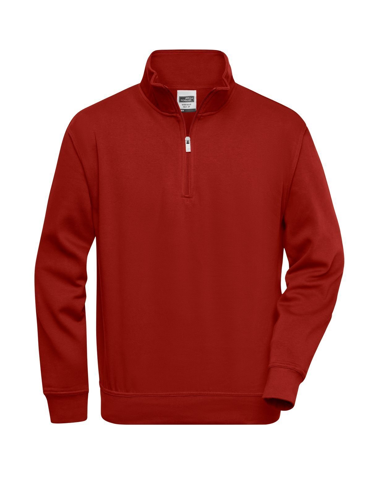 Workwear Half Zip Sweat Herren Sweatshirt / Hoodie – Daiber – Farbe Bordeaux – individuell veredelbar