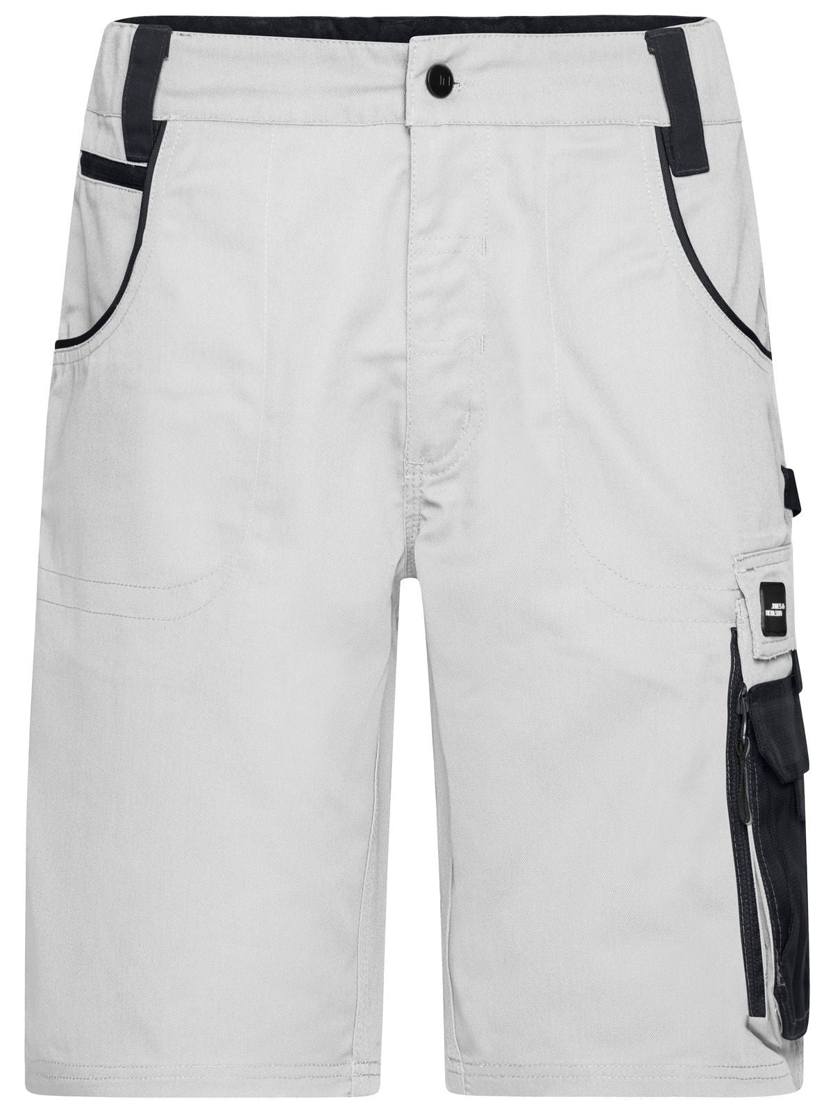 Workwear Bermudas - Strong Hose / Rock – Daiber – Farbe white/carbon – individuell veredelbar