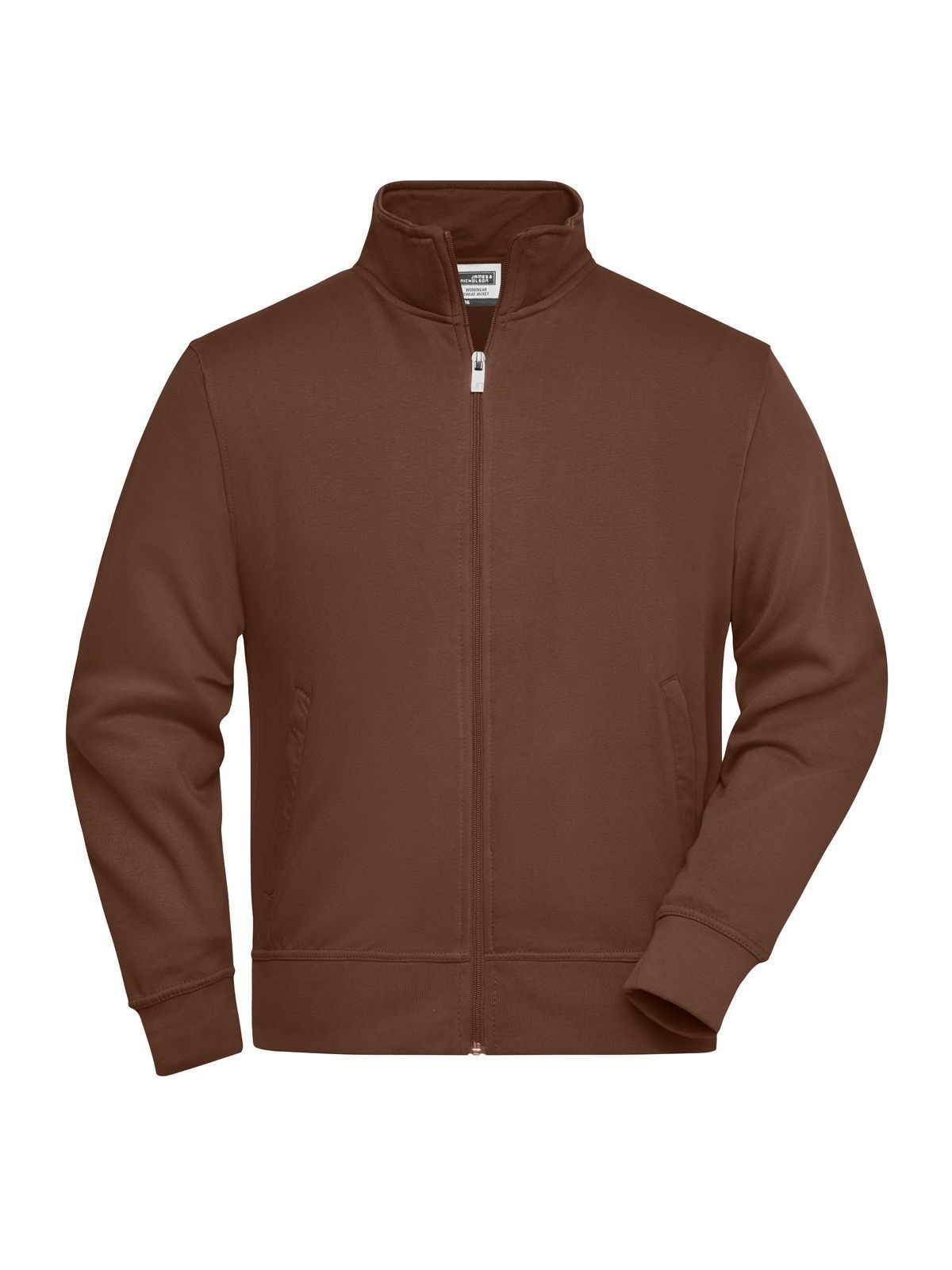 Workwear Sweat Jacket Herren Sweatshirt / Hoodie – Daiber – Farbe Braun – individuell veredelbar