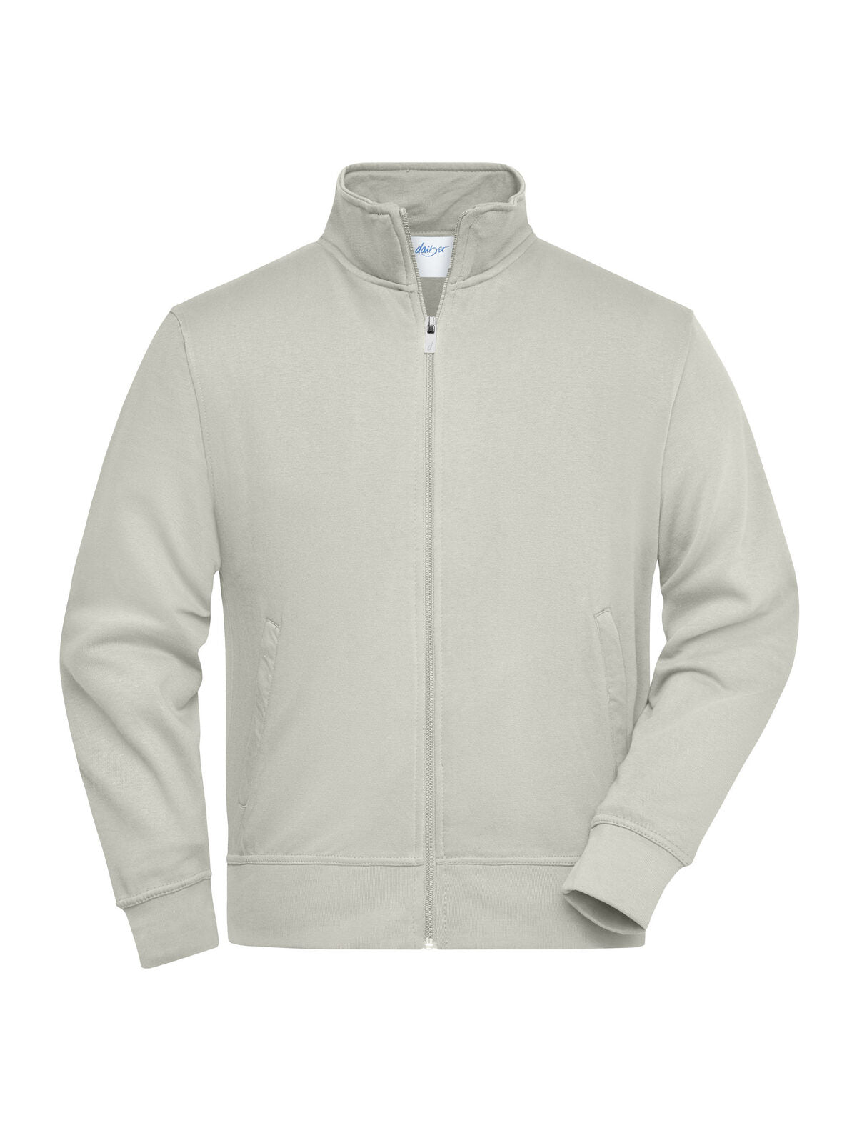 Workwear Sweat Jacket Herren Sweatshirt / Hoodie – Daiber – Farbe Cement – individuell veredelbar