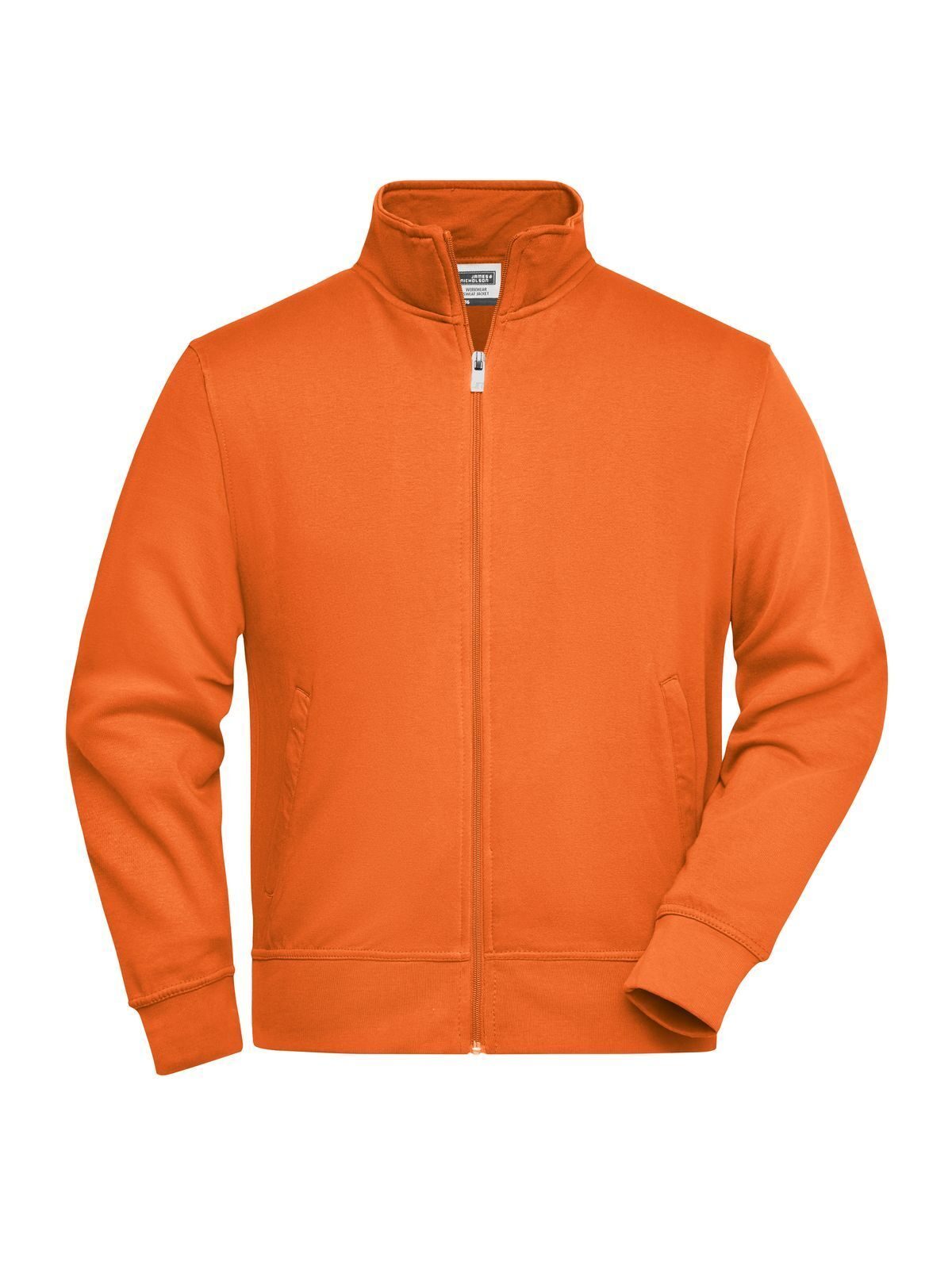 Workwear Sweat Jacket Herren Sweatshirt / Hoodie – Daiber – Farbe Orange – individuell veredelbar