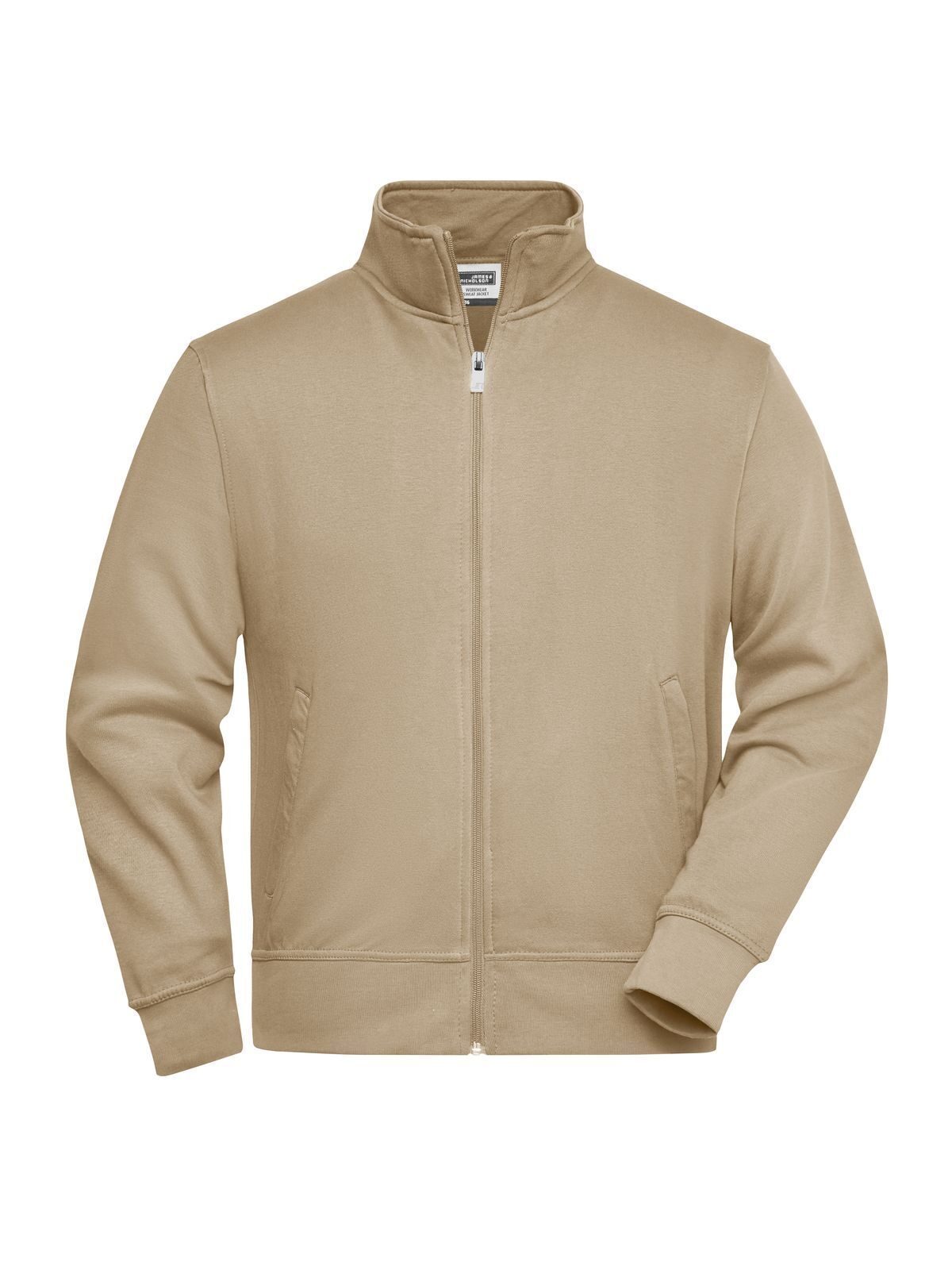 Workwear Sweat Jacket Herren Sweatshirt / Hoodie – Daiber – Farbe Stein – individuell veredelbar