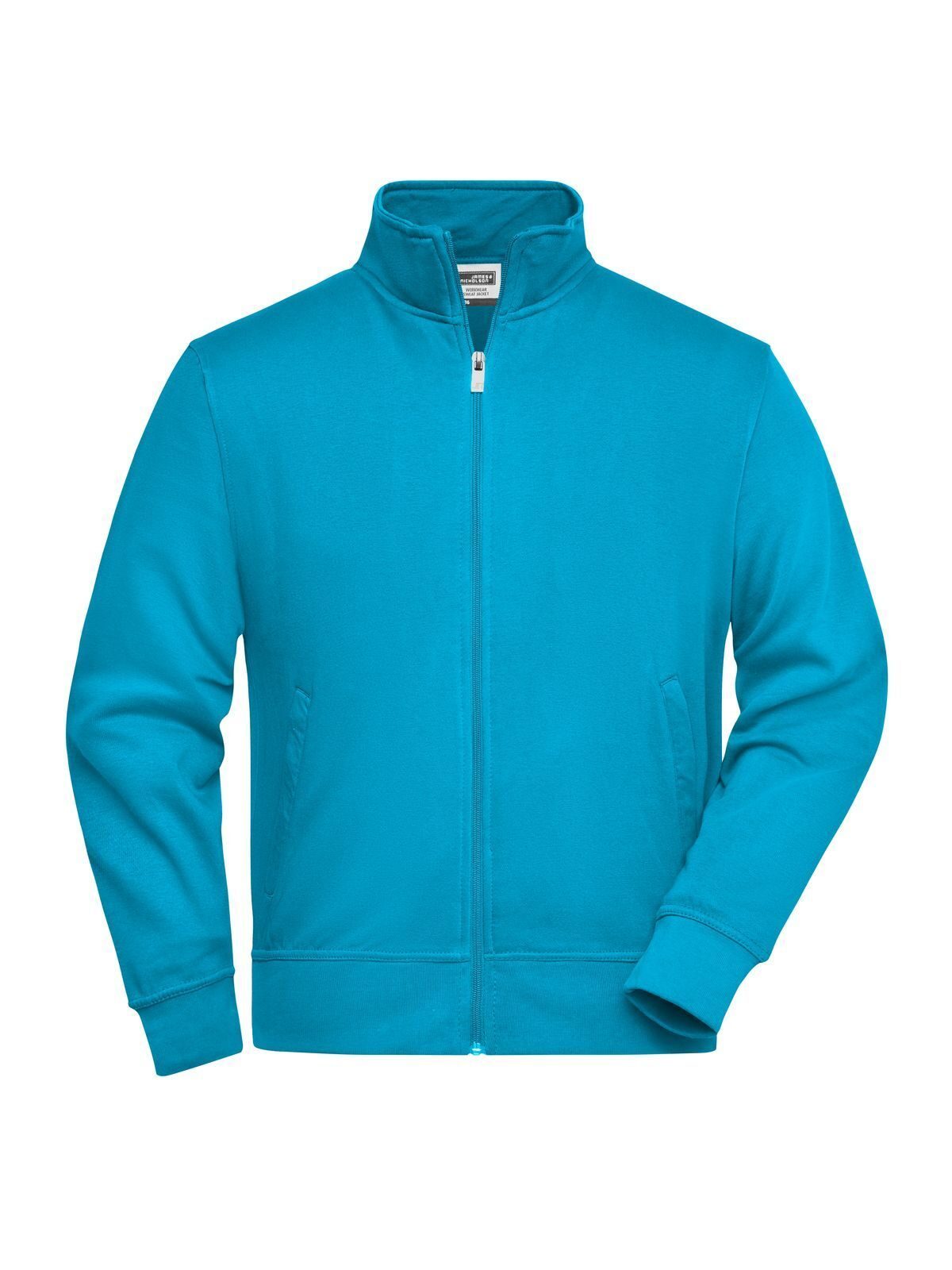Workwear Sweat Jacket Herren Sweatshirt / Hoodie – Daiber – Farbe Türkis – individuell veredelbar