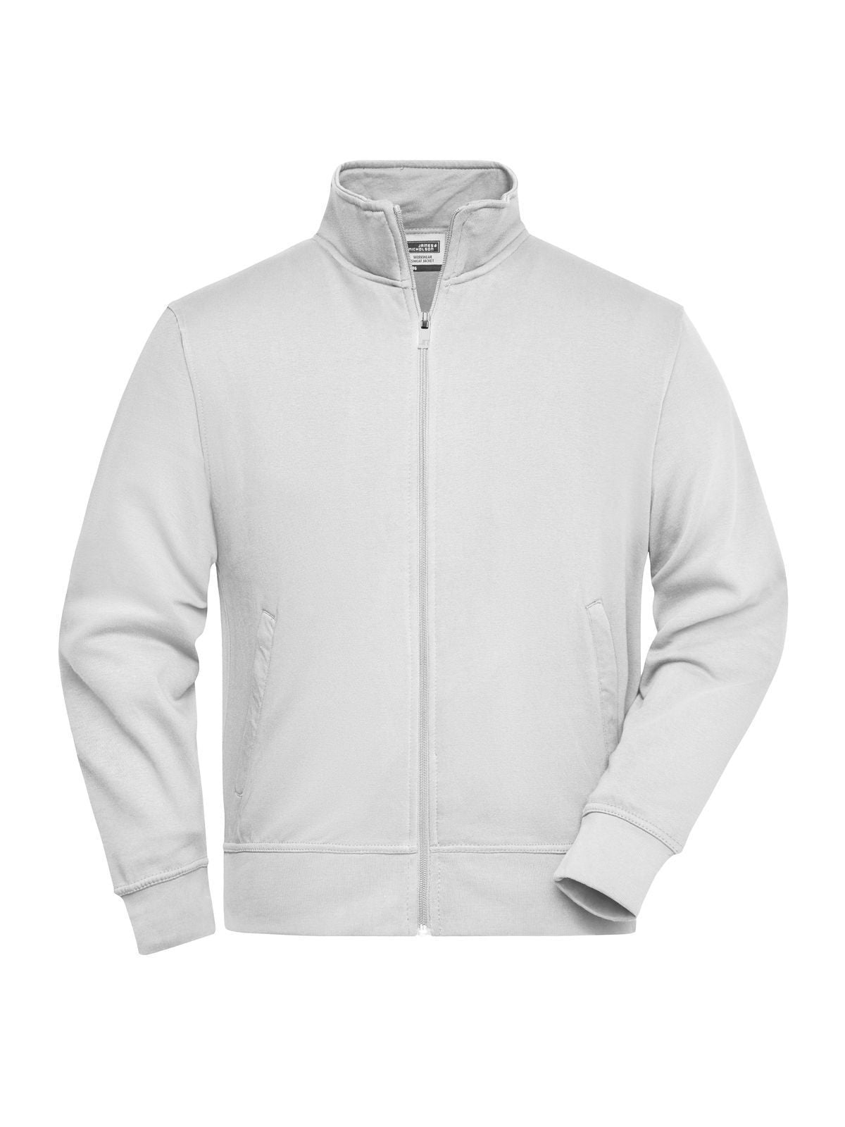 Workwear Sweat Jacket Herren Sweatshirt / Hoodie – Daiber – Farbe Weiß – individuell veredelbar