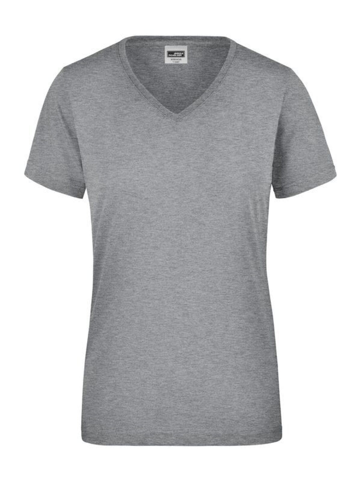 da lavoro donna Damen T-Shirt – Daiber – Farbe grey-heather – individuell veredelbar