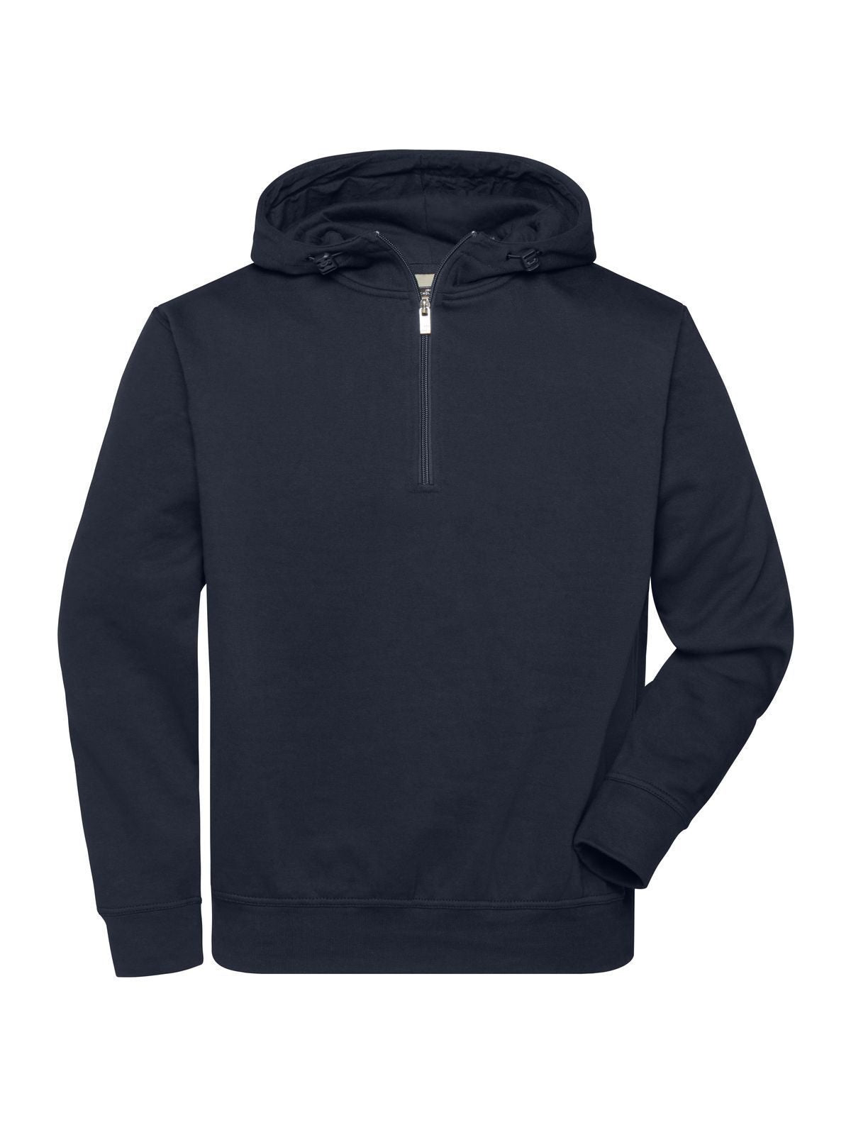 Bio Workwear Half Zip Hoody Herren Sweatshirt / Hoodie – Daiber – Farbe Navy – individuell veredelbar