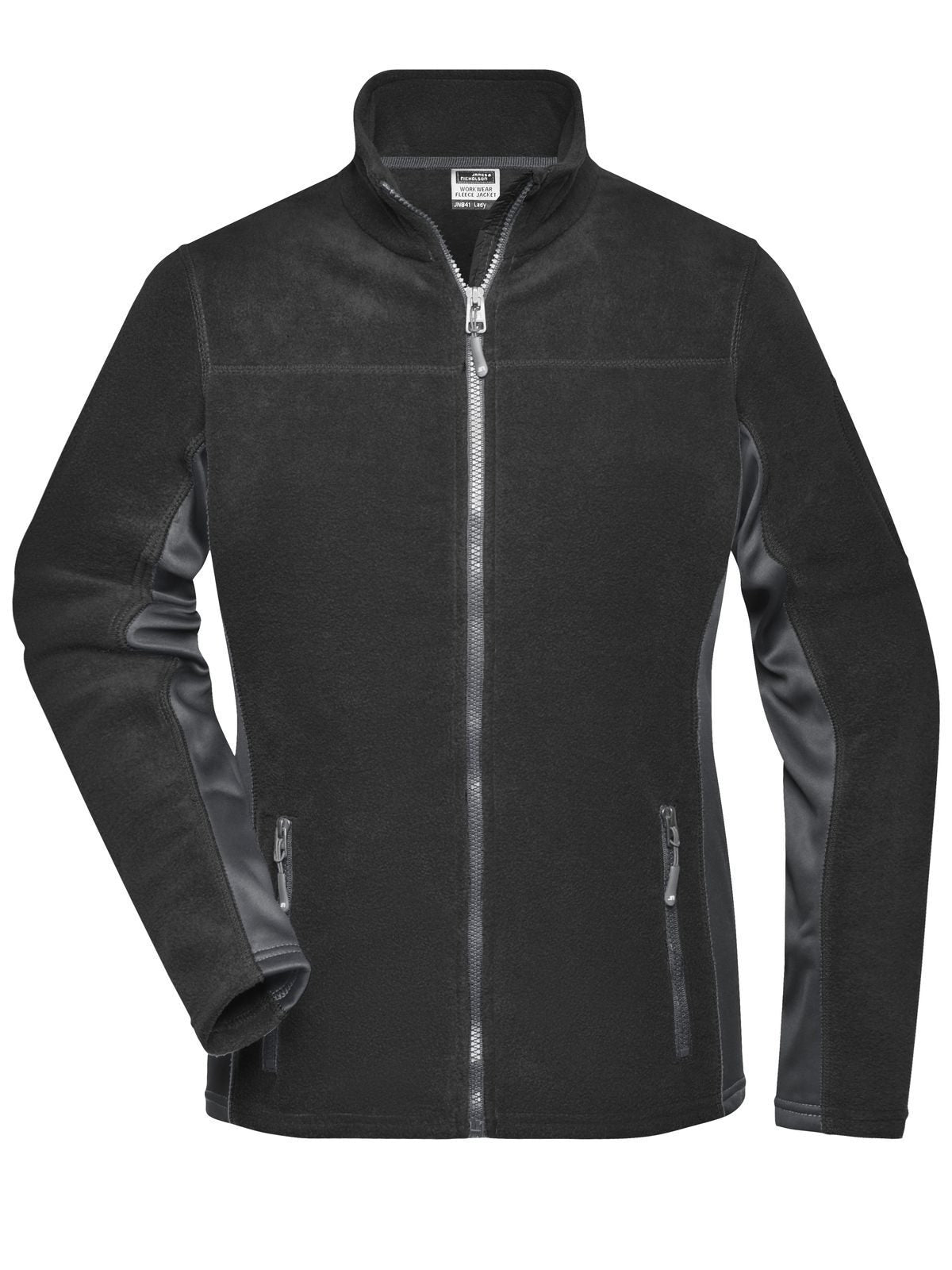 Ladies' Workwear Fleece Jacket - Strong Damen – Daiber – Farbe black/carbon – individuell veredelbar