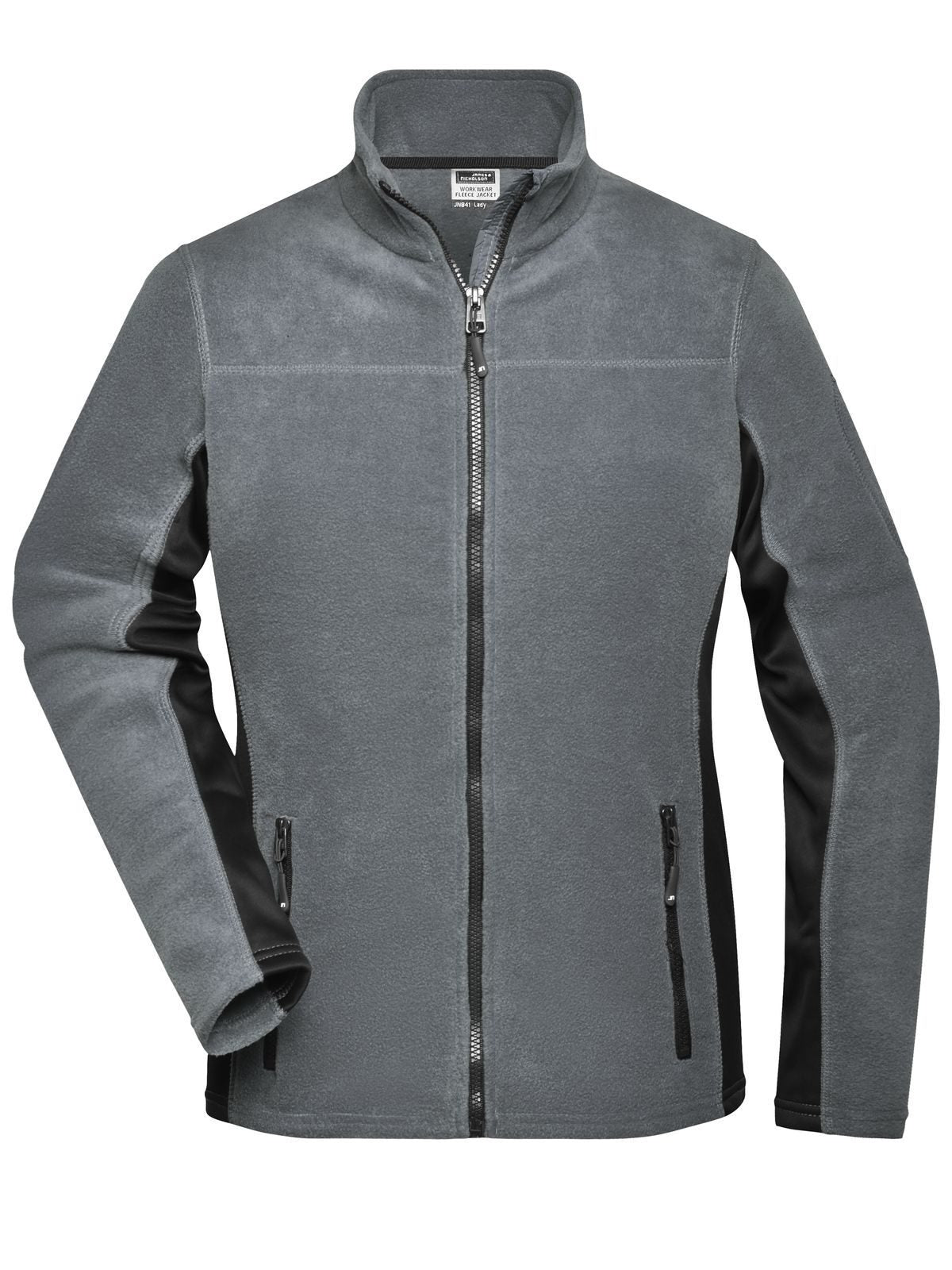 Ladies' Workwear Fleece Jacket - Strong Damen – Daiber – Farbe carbon/black – individuell veredelbar
