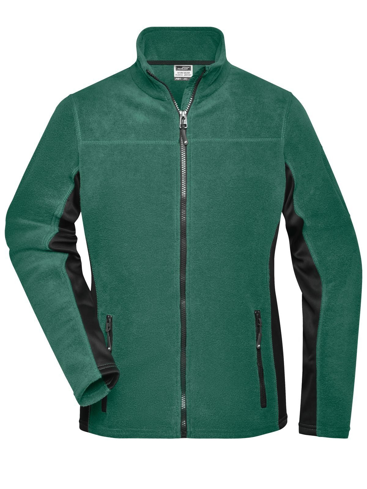 Ladies' Workwear Fleece Jacket - Strong Damen – Daiber – Farbe dark-green/black – individuell veredelbar