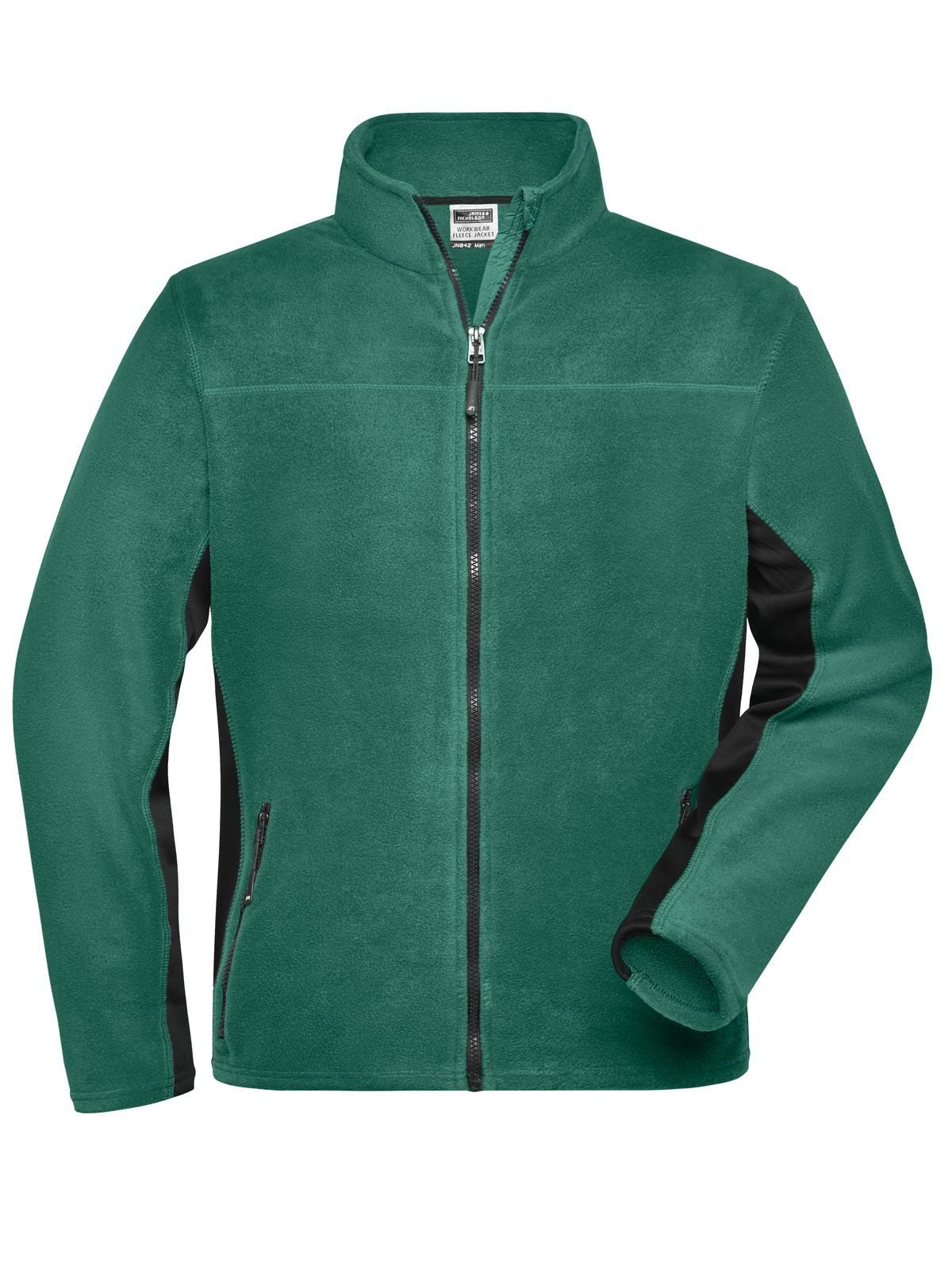 Workwear Fleece Jacket - Strong Herren – Daiber – Farbe dark-green/black – individuell veredelbar