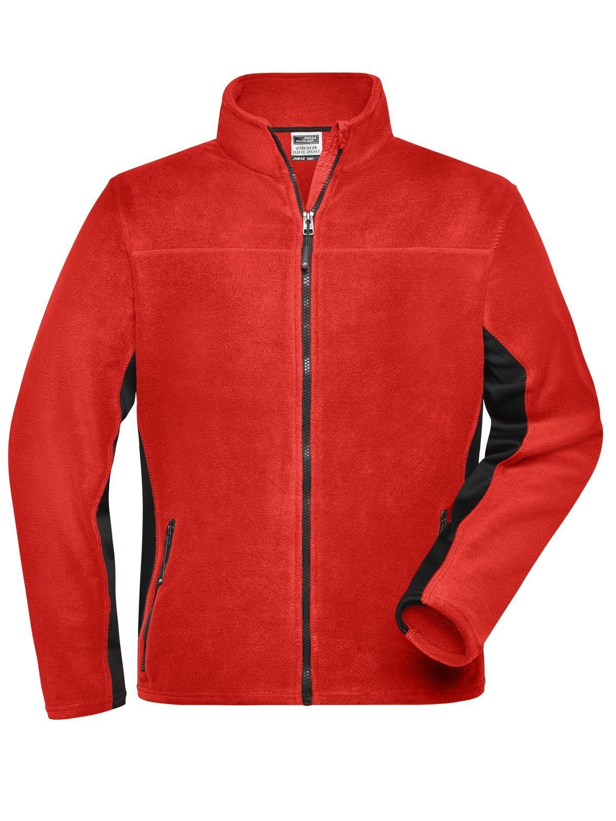 Workwear Fleece Jacket - Strong Herren – Daiber – Farbe red/black – individuell veredelbar