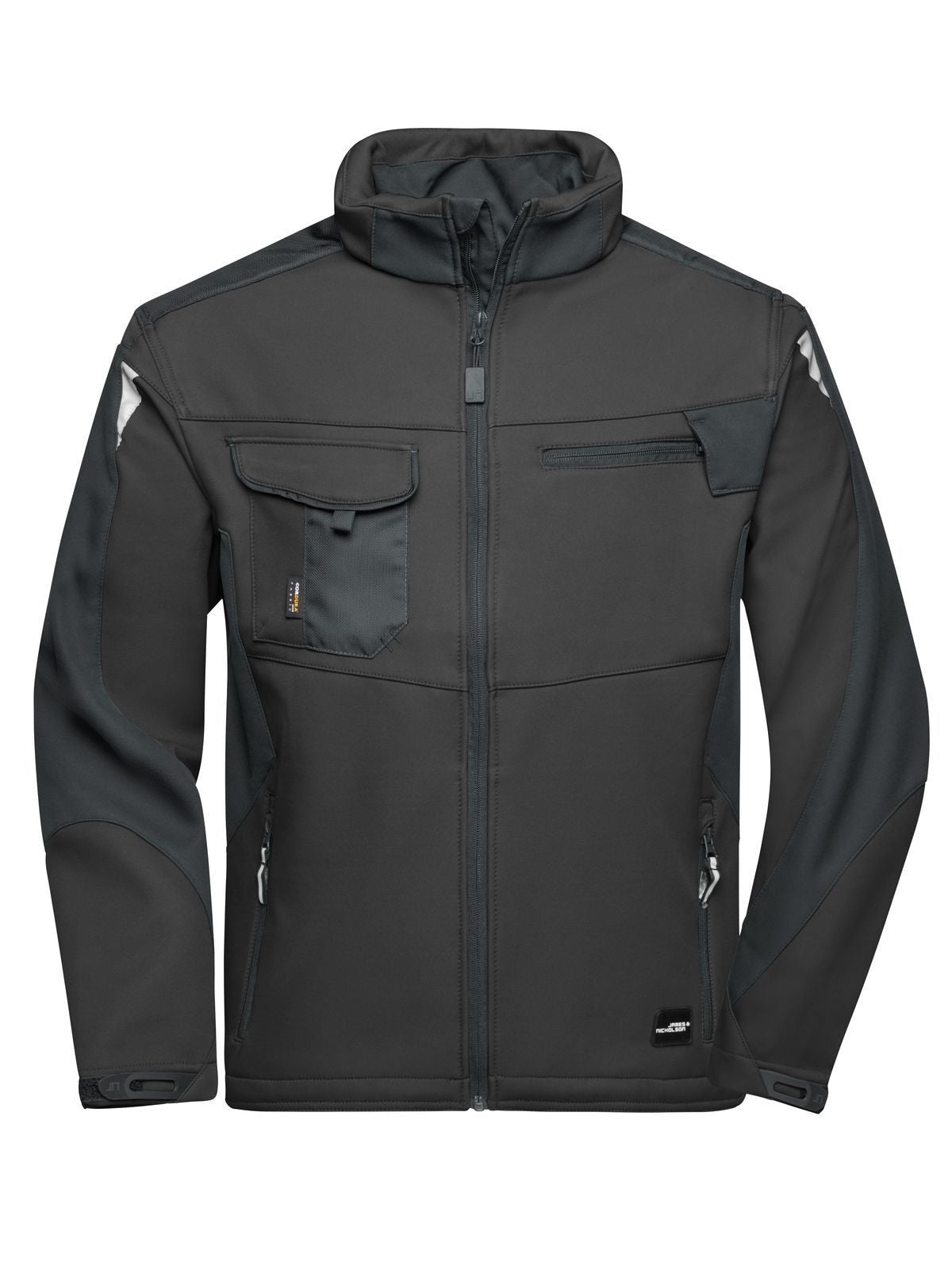 Workwear Softshell Jacket - Strong – Daiber – Farbe black/black – individuell veredelbar