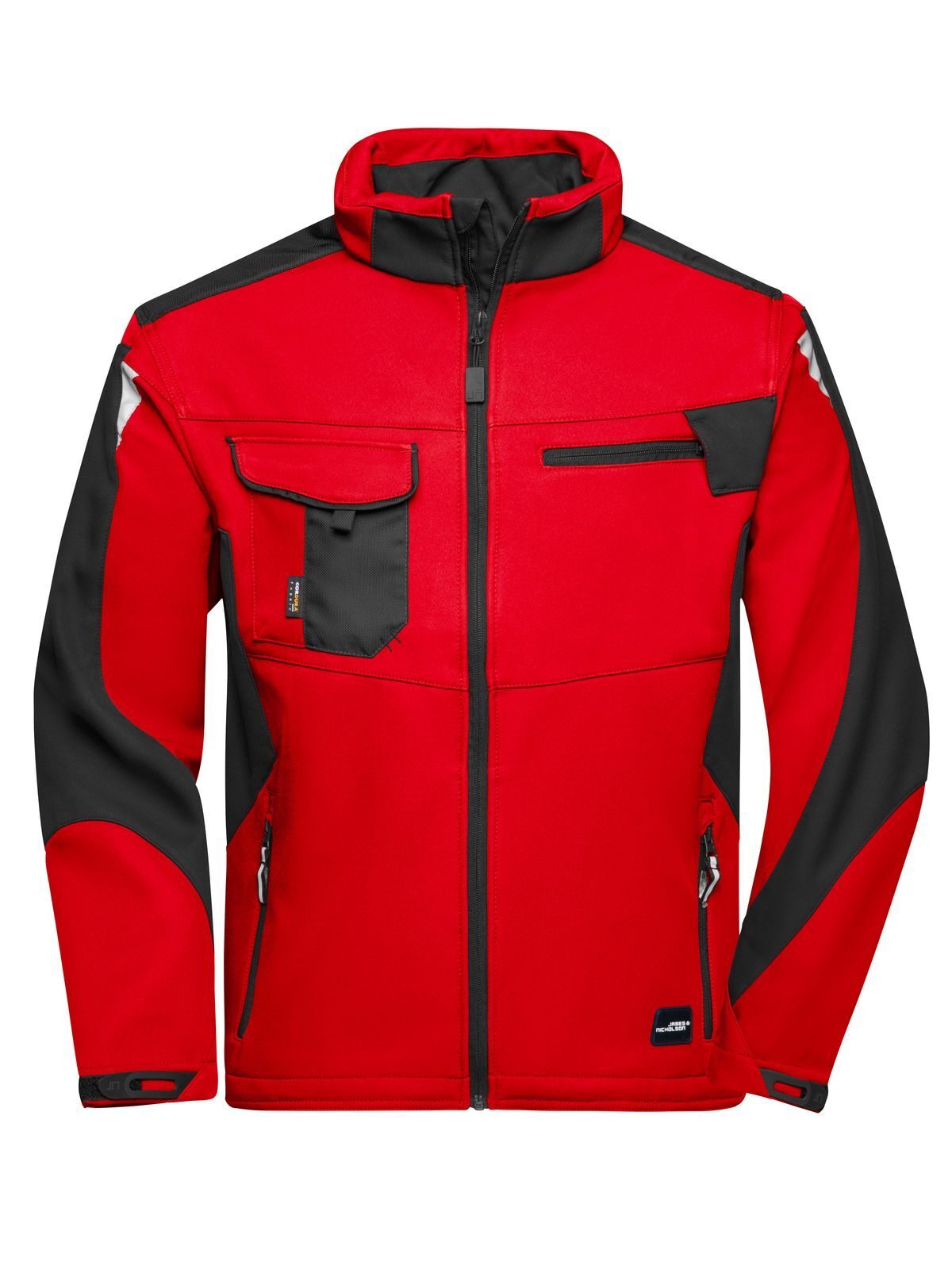 Workwear Softshell Jacket - Strong – Daiber – Farbe red/black – individuell veredelbar