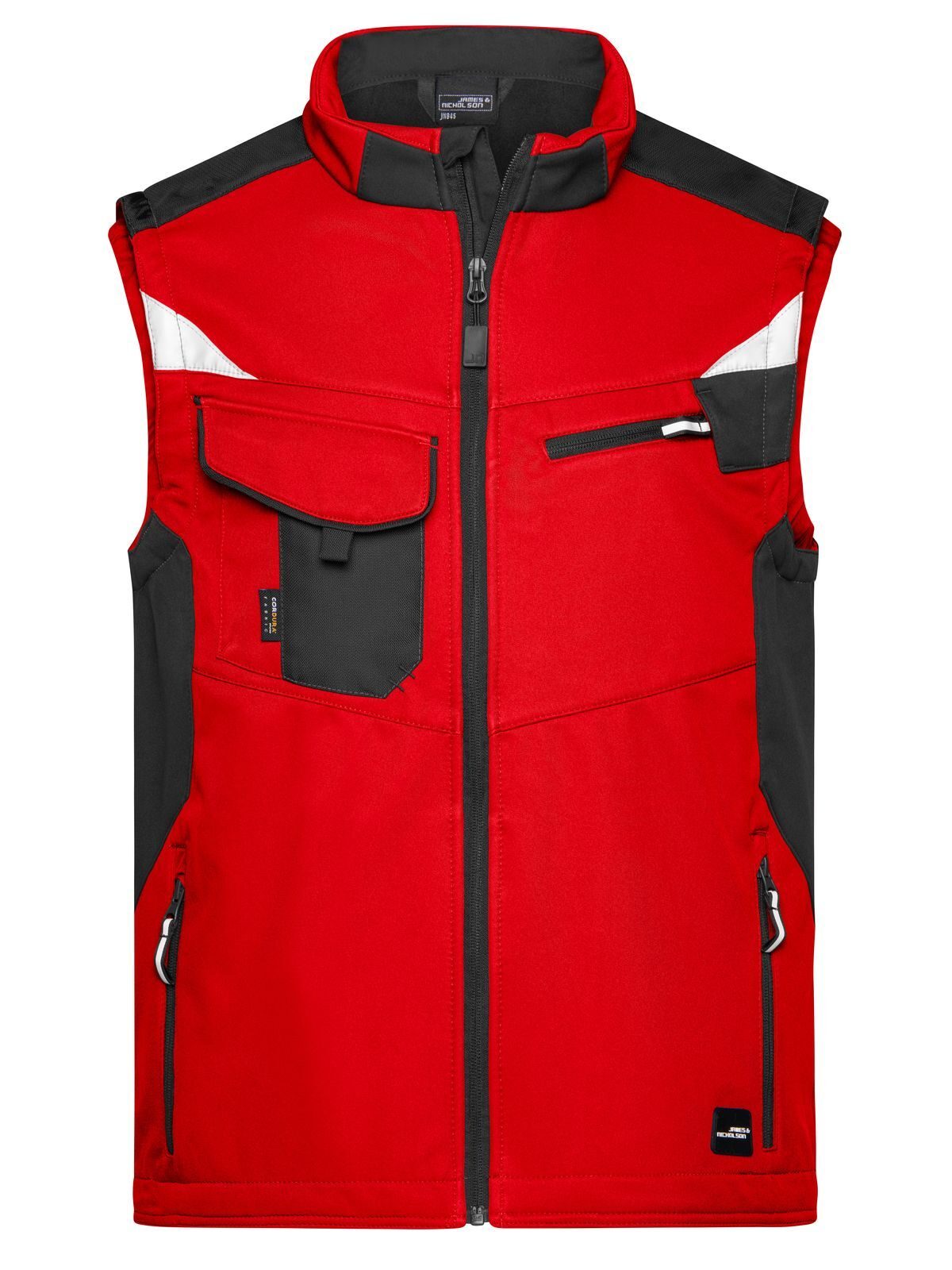 Workwear Softshell Vest - Strong – Daiber – Farbe red/black – individuell veredelbar