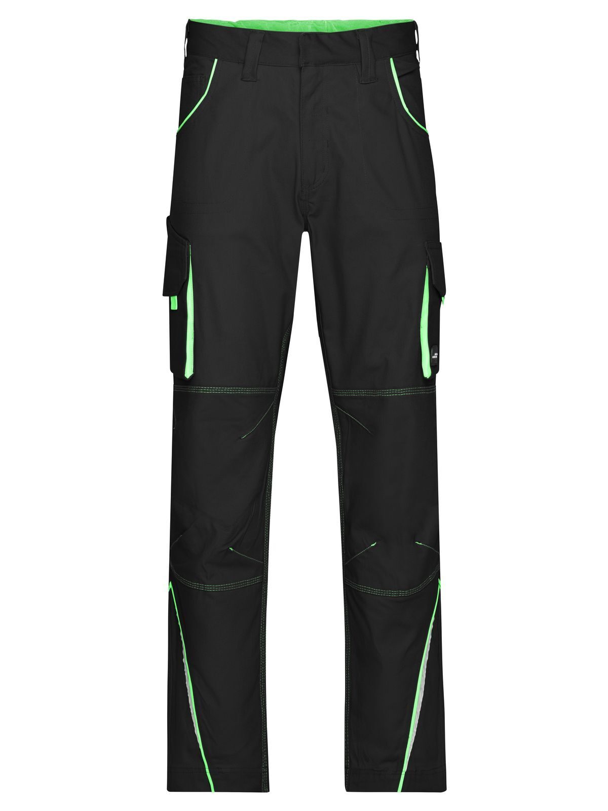 Workwear Pants - Color Herren Hose / Rock – Daiber – Farbe black/lime-green – individuell veredelbar