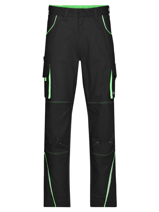 Workwear Pants - Color Herren Hose / Rock – Daiber – Farbe black/lime-green – individuell veredelbar