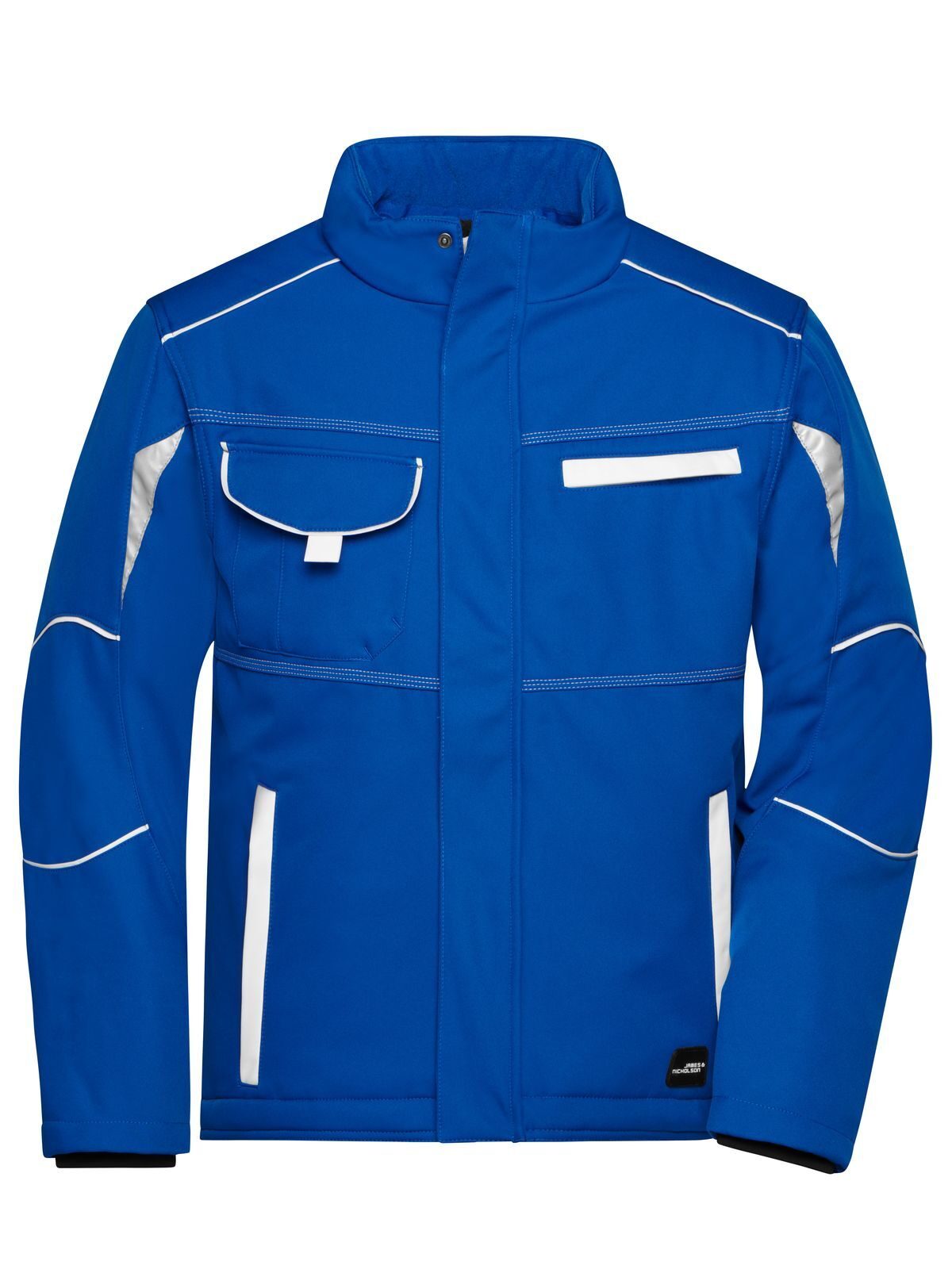 Workwear Softshell Padded Jacket - Color Herren – Daiber – Farbe royal/white – individuell veredelbar