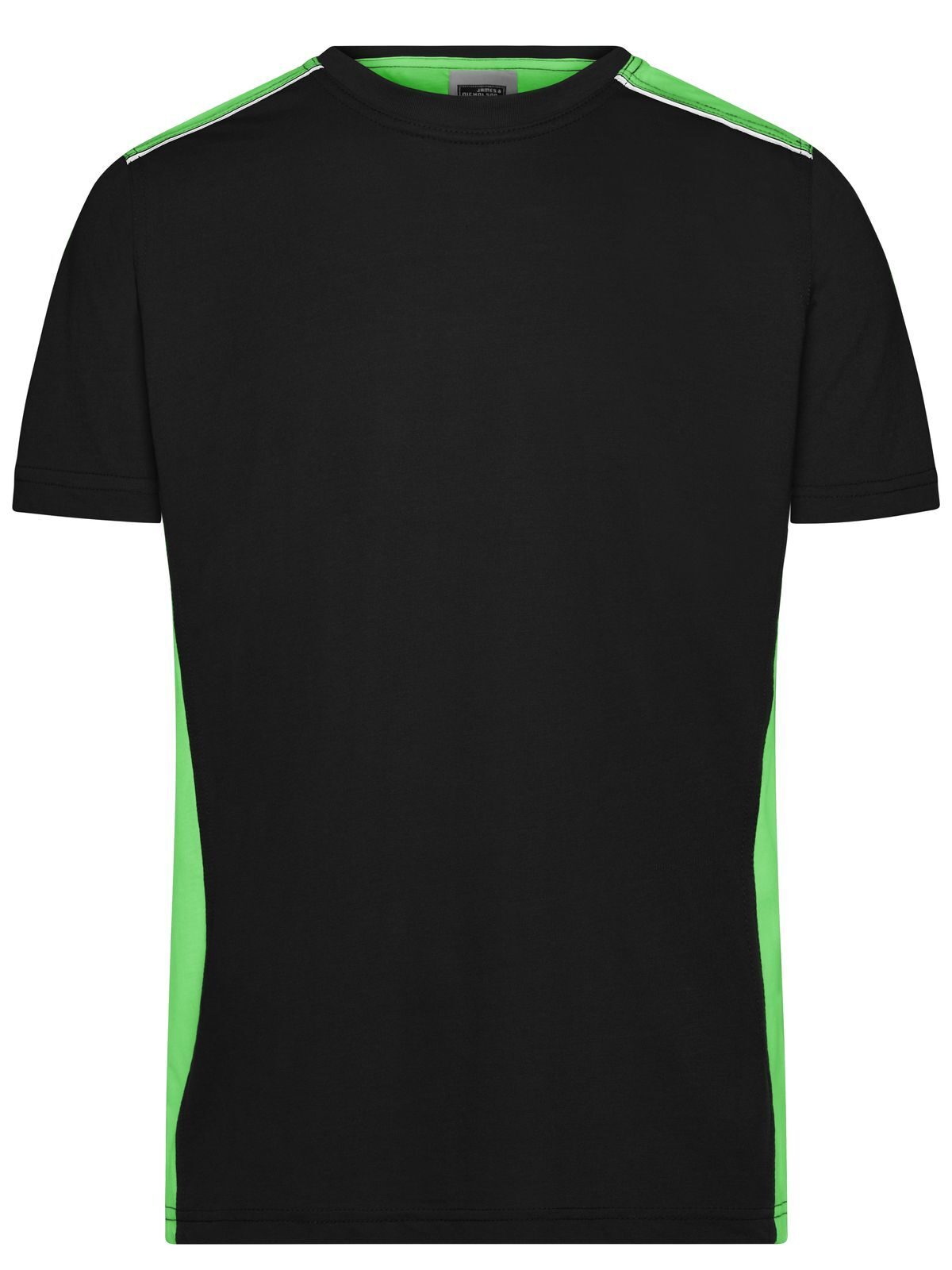 Workwear - Color Herren T-Shirt – Daiber – Farbe black/lime-green – individuell veredelbar