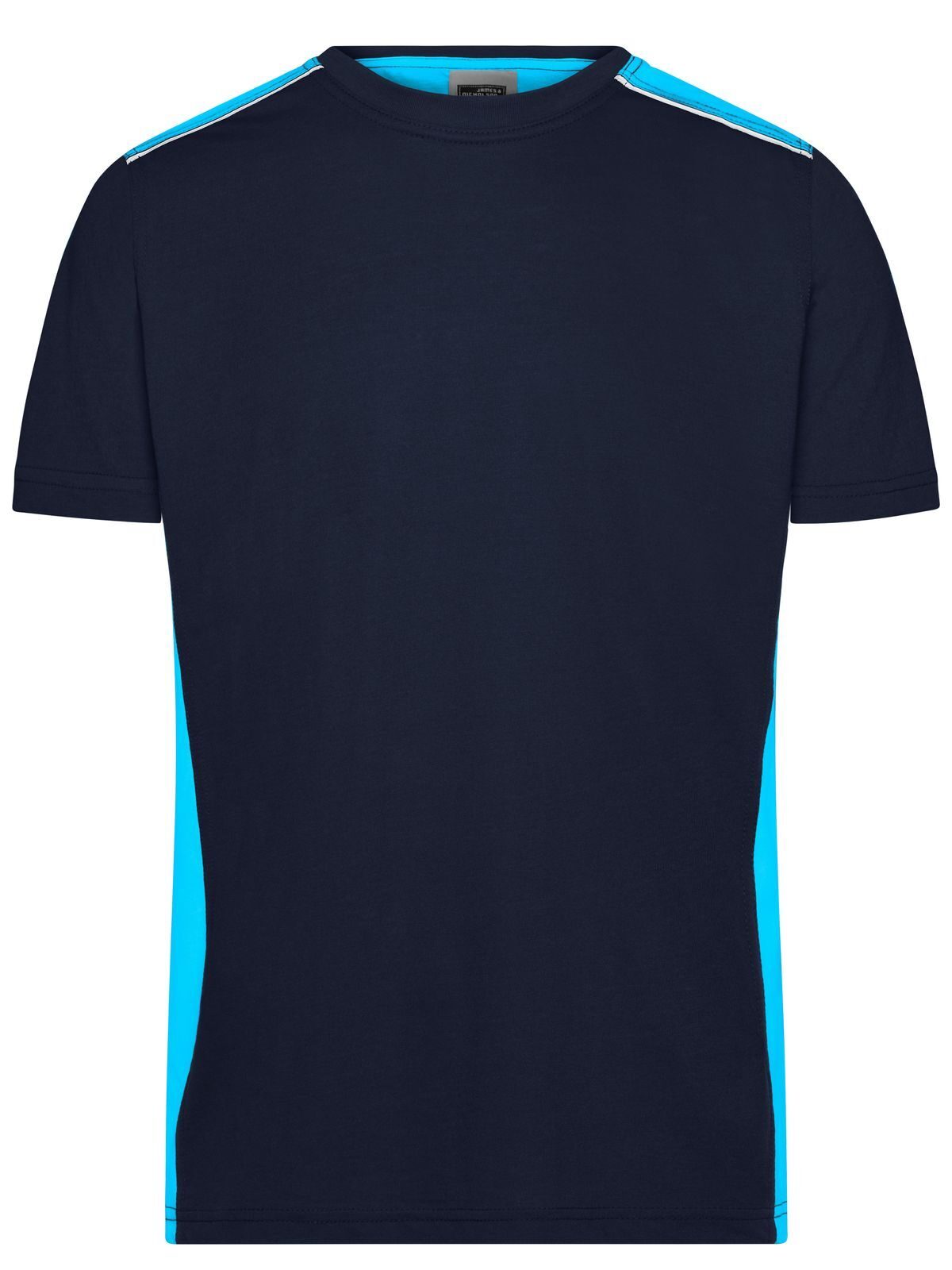 Workwear - Color Herren T-Shirt – Daiber – Farbe navy/tourquoise – individuell veredelbar