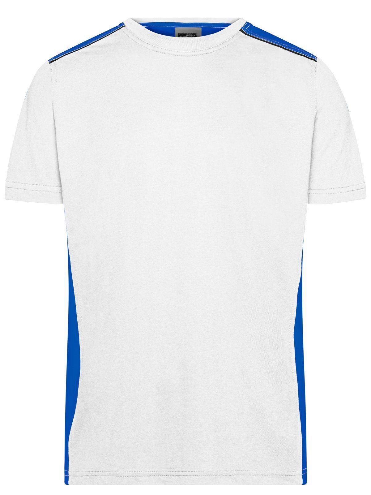 Workwear - Color Herren T-Shirt – Daiber – Farbe white/royal – individuell veredelbar