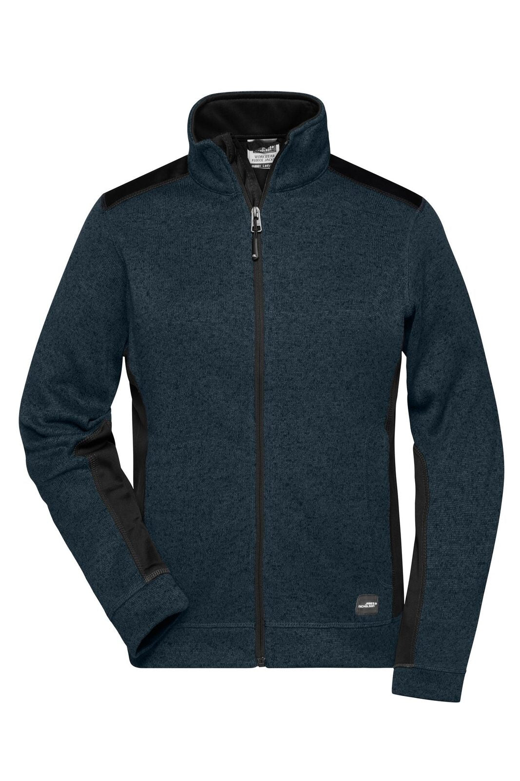 Ladies' Knitted Workwear Fleece Jacket - Strong Damen – Daiber – Farbe navy/navy – individuell veredelbar