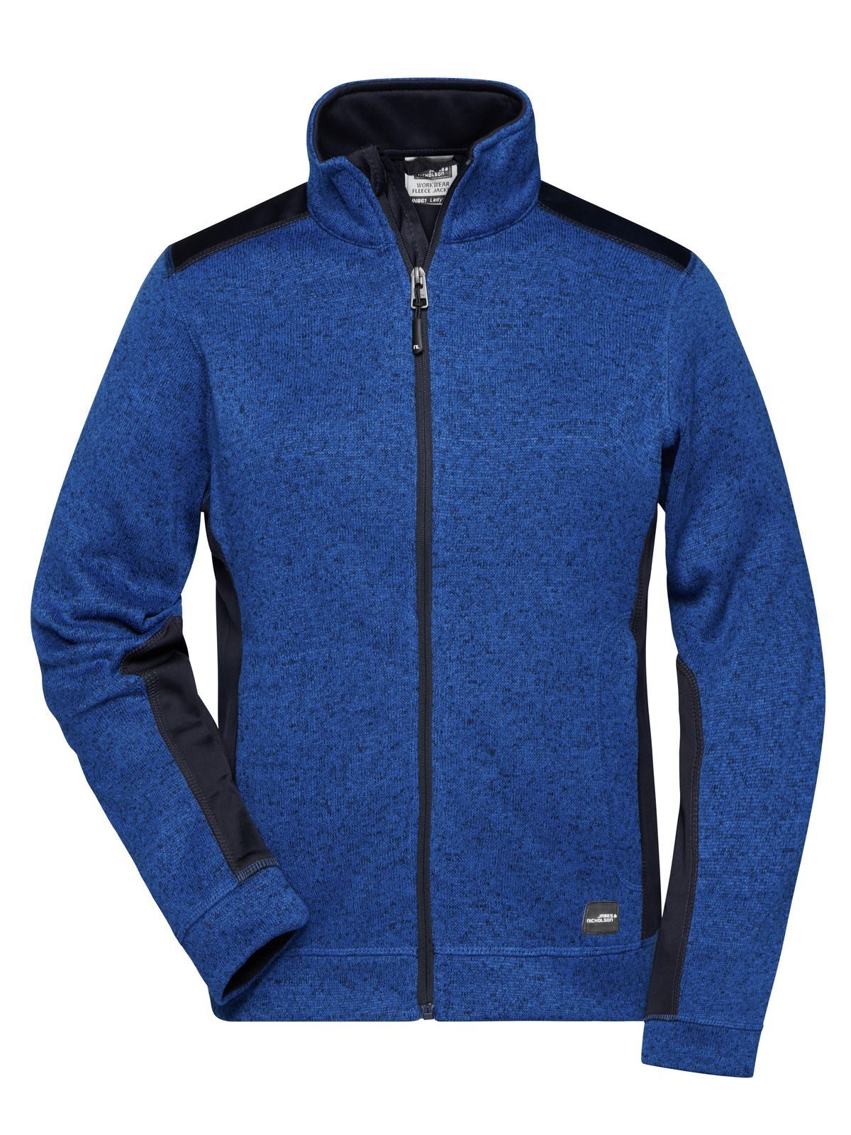 Ladies' Knitted Workwear Fleece Jacket - Strong Damen – Daiber – Farbe royal-melange/navy – individuell veredelbar