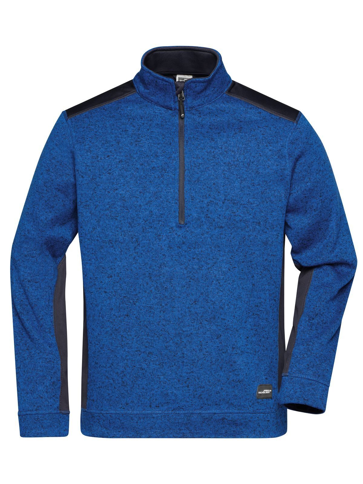 Knitted Workwear Fleece Half-Zip - Strong Herren – Daiber – Farbe royal-melange/navy – individuell veredelbar