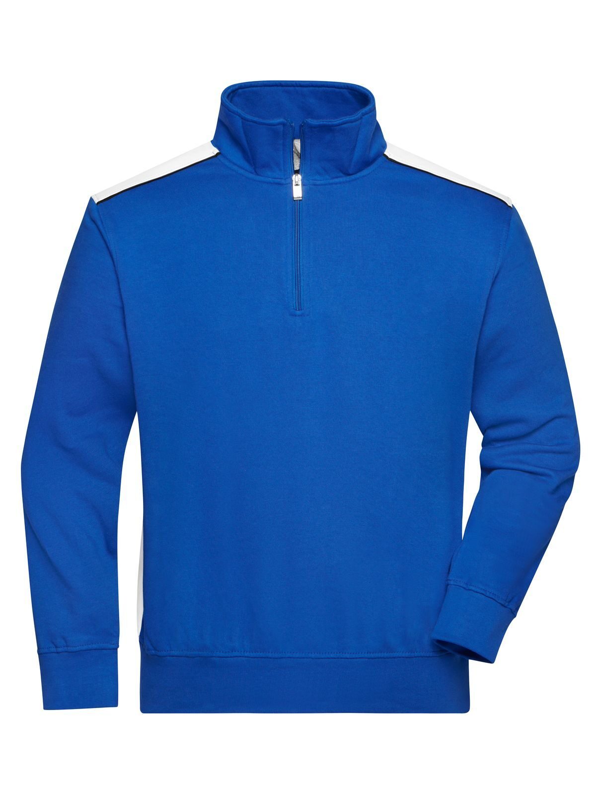 Workwear Half-Zip Sweat - Color Herren Sweatshirt / Hoodie – Daiber – Farbe royal/white – individuell veredelbar