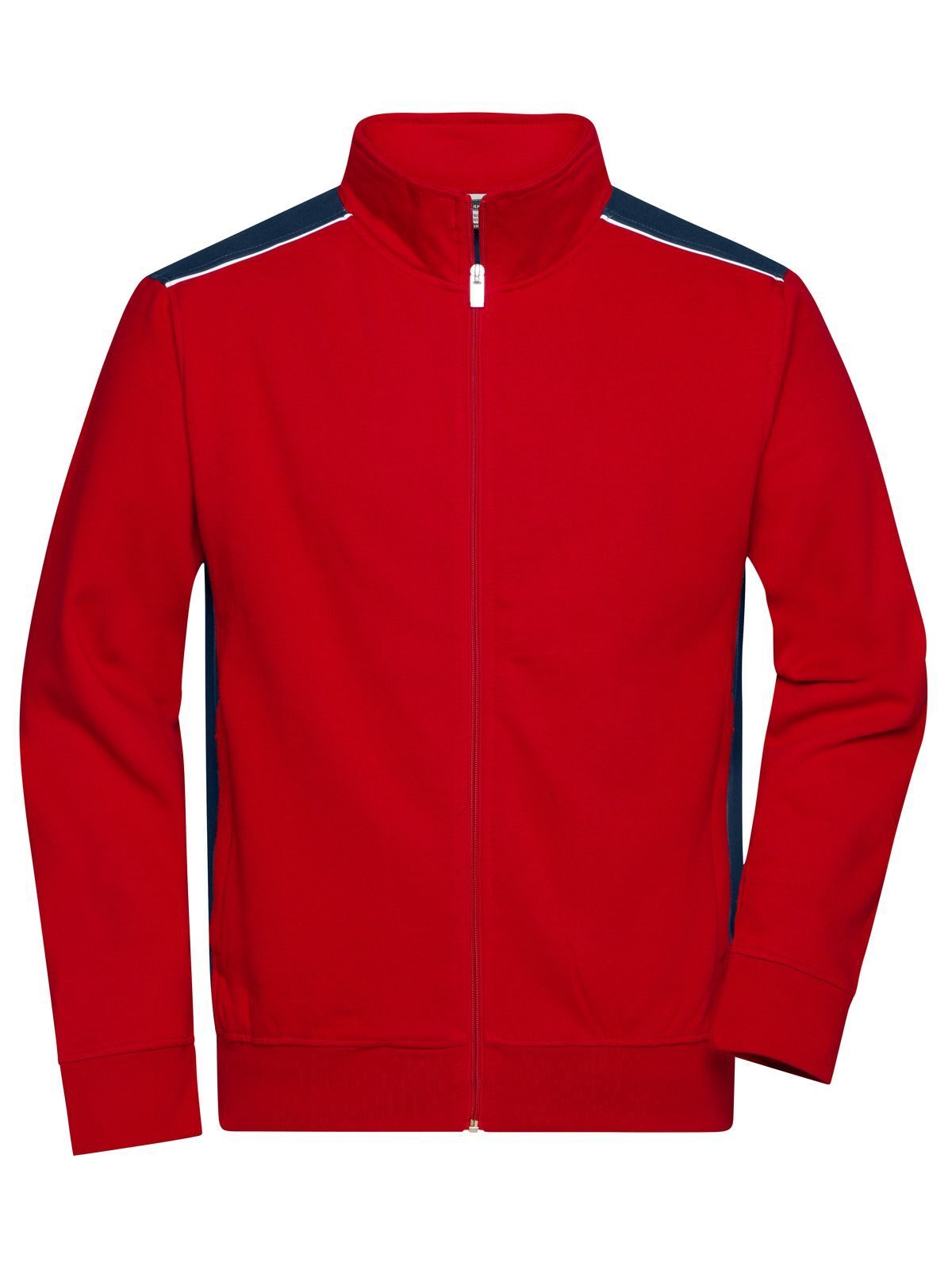 Workwear Sweat Jacket - Color Herren Sweatshirt / Hoodie – Daiber – Farbe red/navy – individuell veredelbar