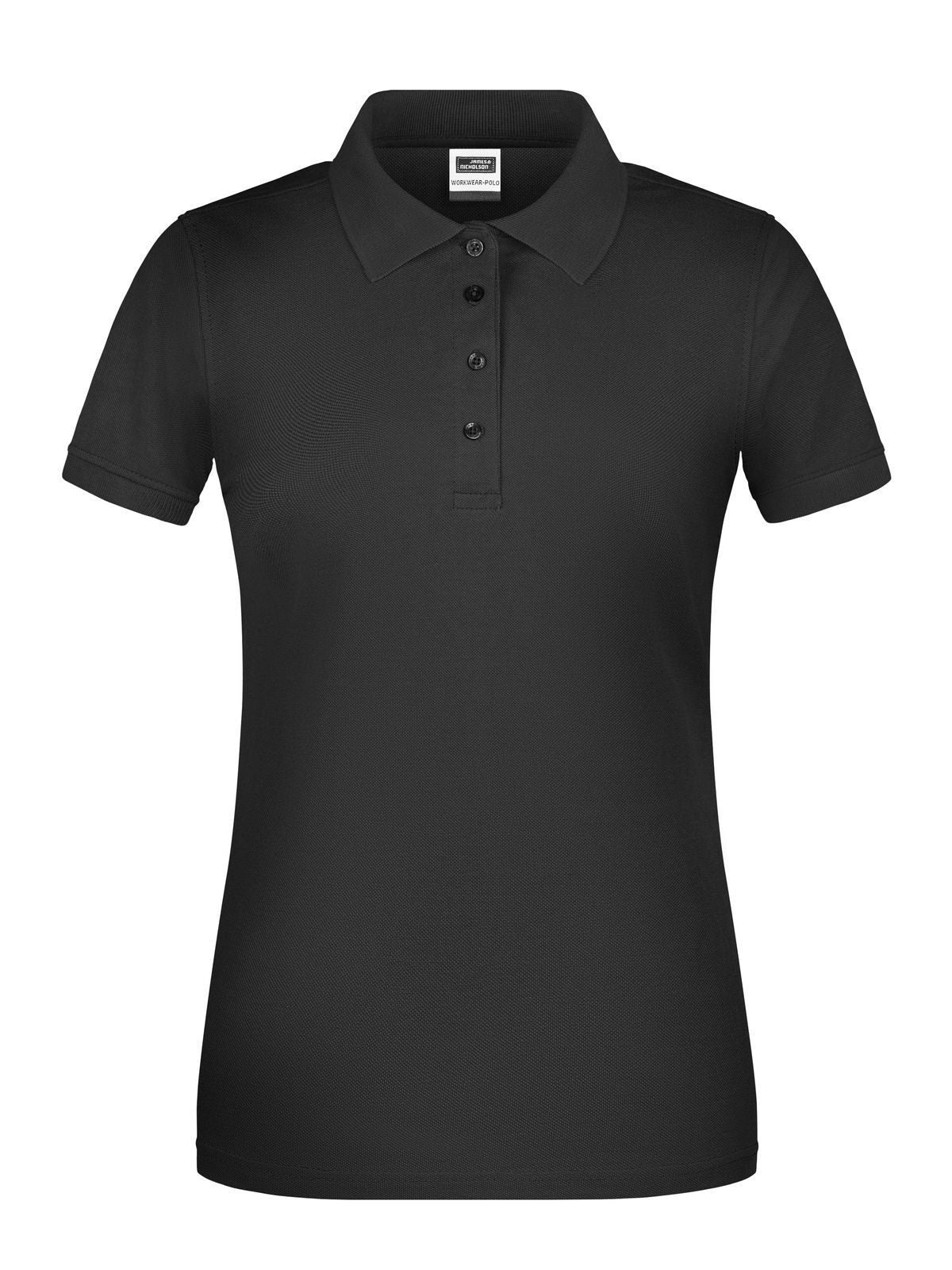 Ladies' BIO Workwear Polo Damen Poloshirt – Daiber – Farbe Schwarz – individuell veredelbar