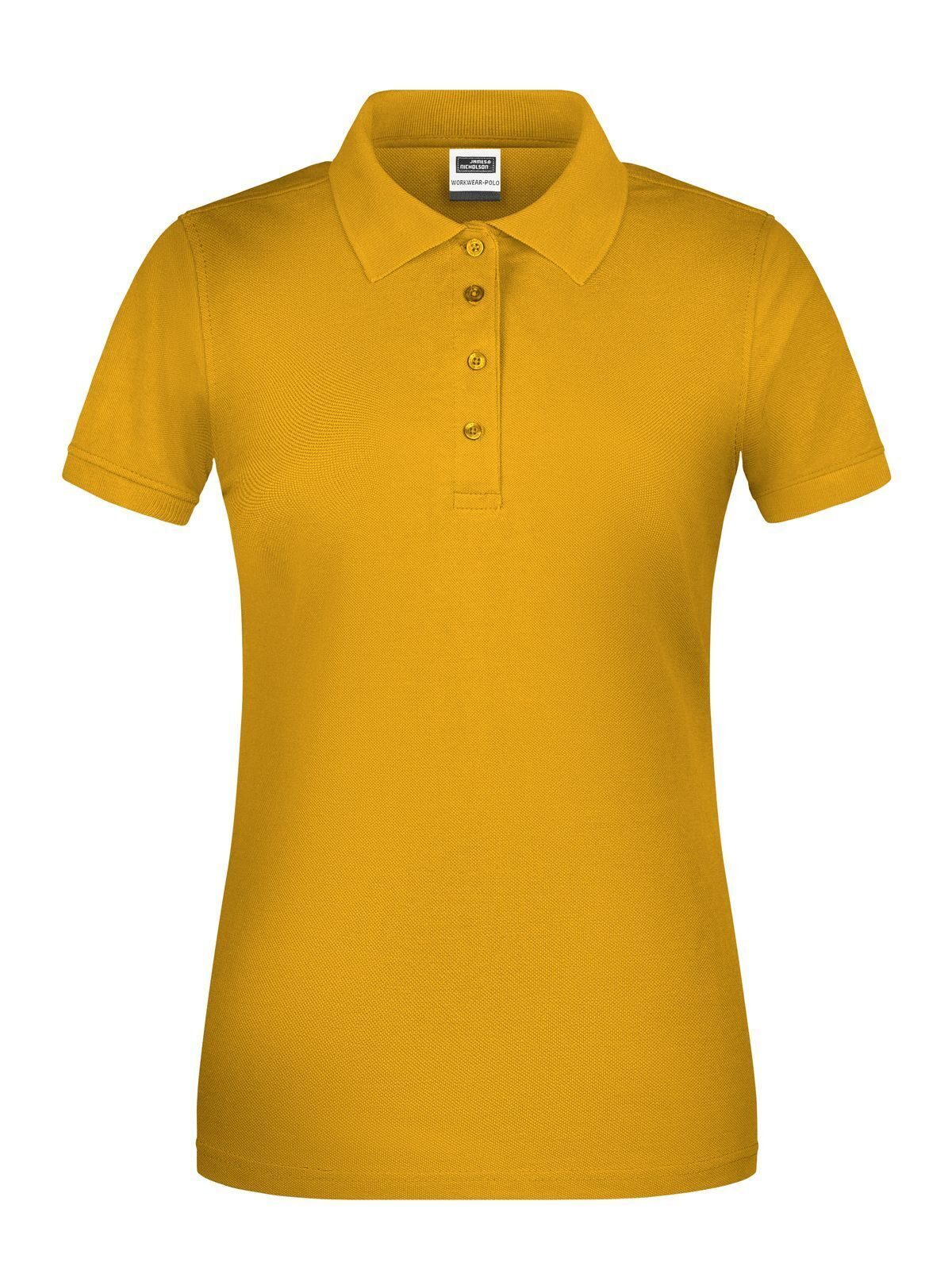 Ladies' BIO Workwear Polo Damen Poloshirt – Daiber – Farbe gold-yellow – individuell veredelbar