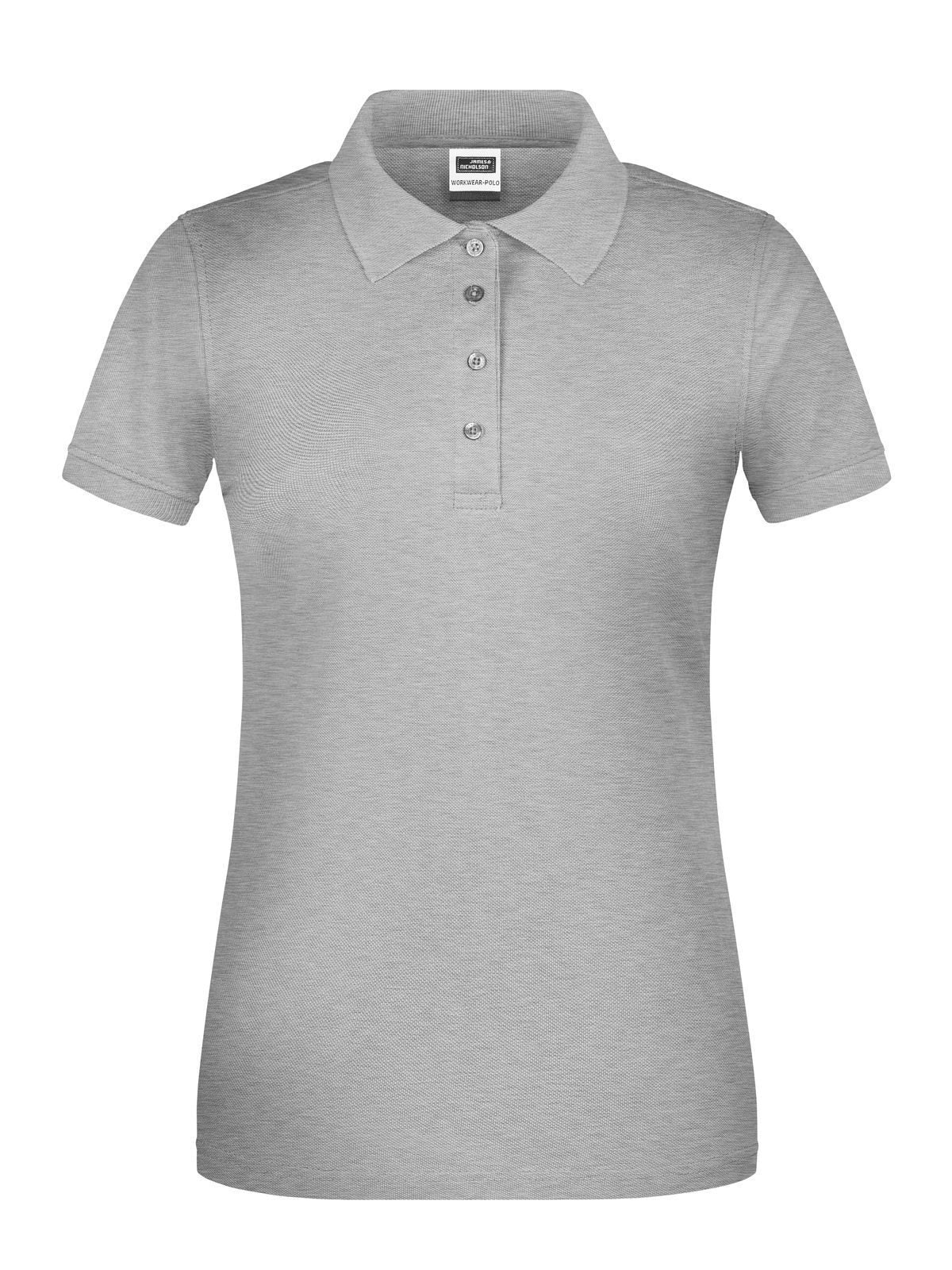 Ladies' BIO Workwear Polo Damen Poloshirt – Daiber – Farbe grey-heather – individuell veredelbar