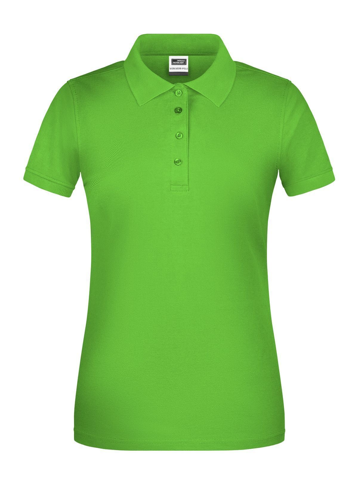 Ladies' BIO Workwear Polo Damen Poloshirt – Daiber – Farbe lime-green – individuell veredelbar