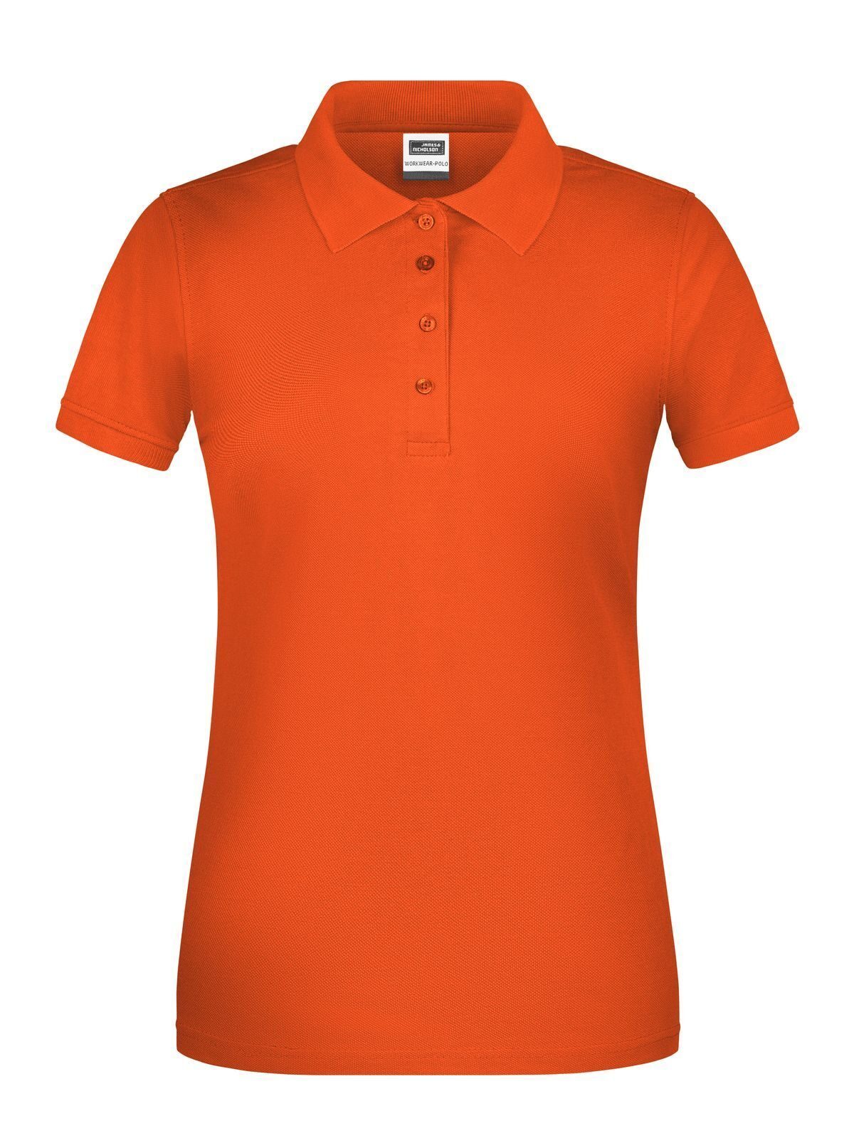 Ladies' BIO Workwear Polo Damen Poloshirt – Daiber – Farbe Orange – individuell veredelbar