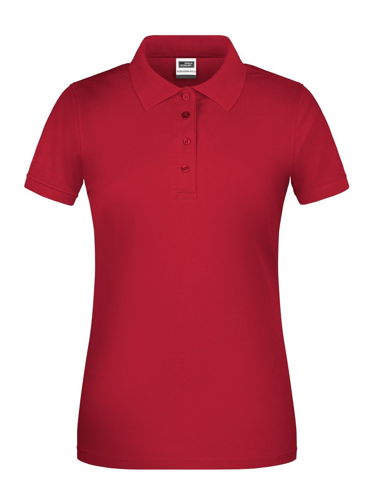 Ladies' BIO Workwear Polo Damen Poloshirt – Daiber – Farbe Rot – individuell veredelbar