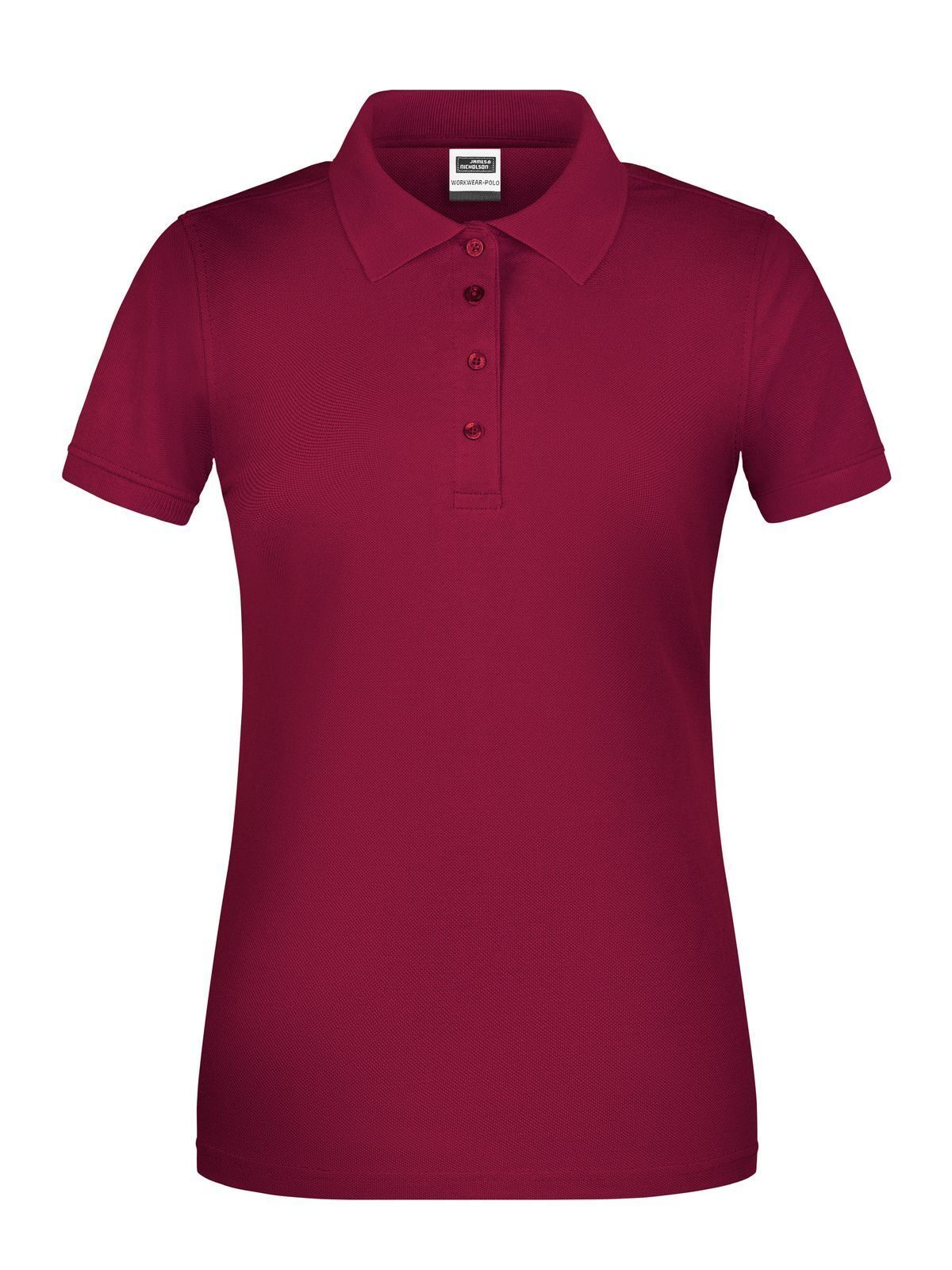 Ladies' BIO Workwear Polo Damen Poloshirt – Daiber – Farbe Bordeaux – individuell veredelbar