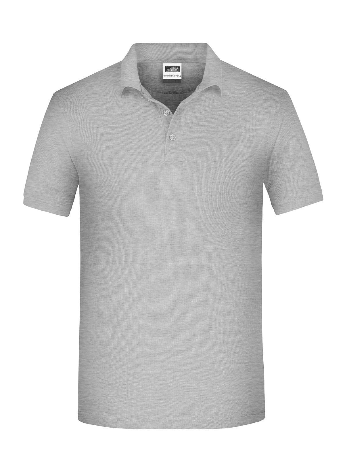 BIO Workwear Polo Herren Poloshirt – Daiber – Farbe grey-heather – individuell veredelbar