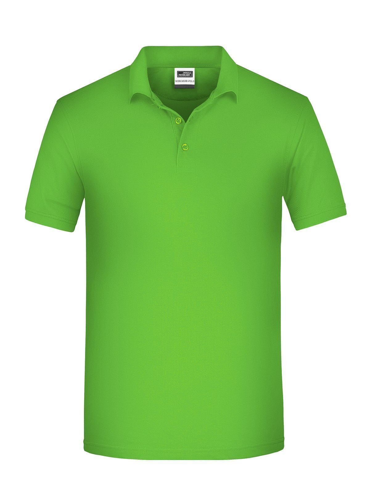 BIO Workwear Polo Herren Poloshirt – Daiber – Farbe lime-green – individuell veredelbar