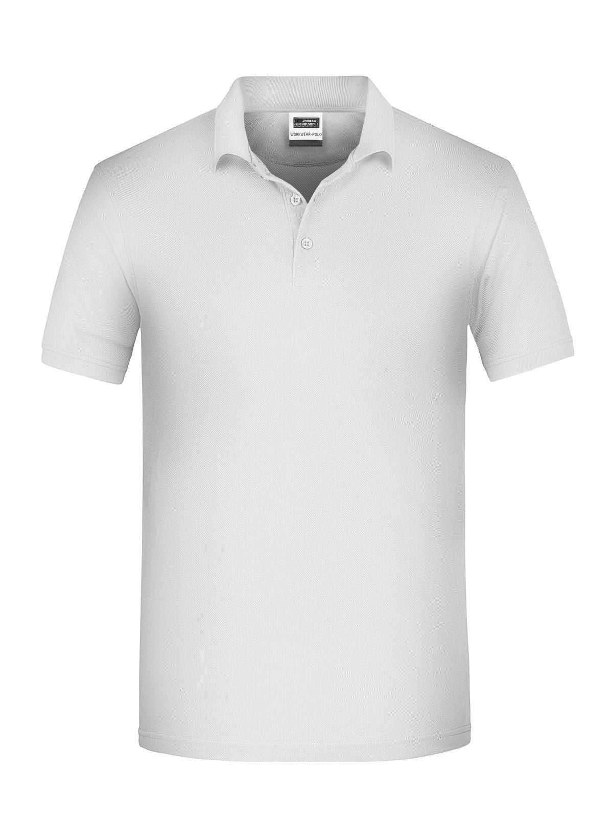 BIO Workwear Polo Herren Poloshirt – Daiber – Farbe Weiß – individuell veredelbar