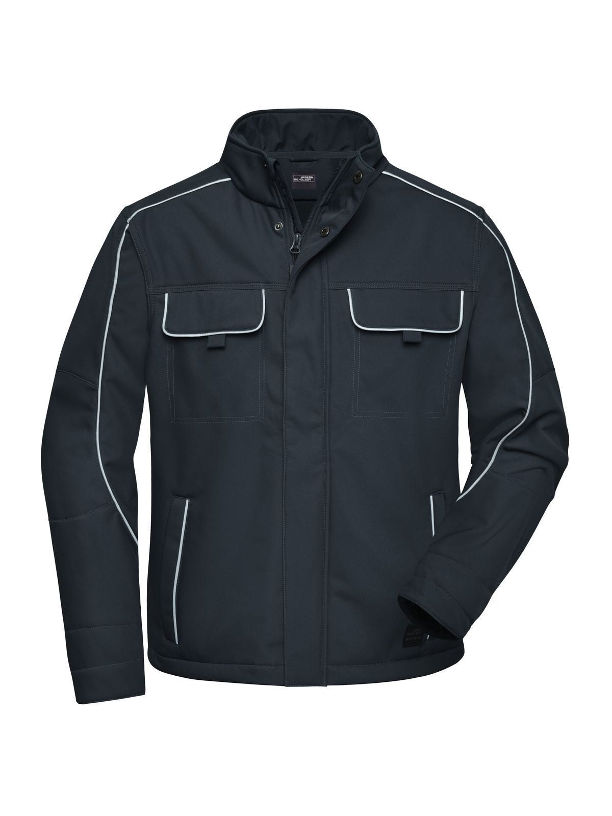 Workwear Softshell Jacket - Solid Herren – Daiber – Farbe carbon – individuell veredelbar