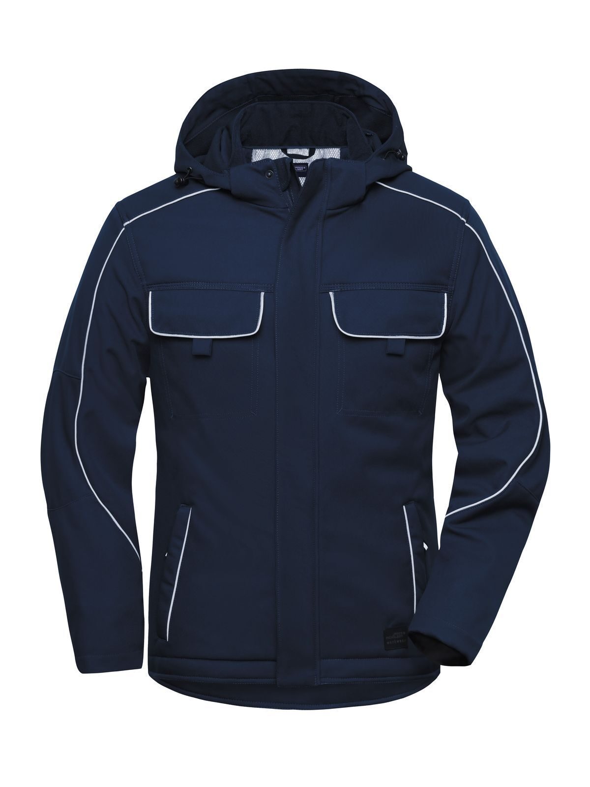 Workwear Softshell Padded Jacket - Solid Herren – Daiber – Farbe Navy – individuell veredelbar